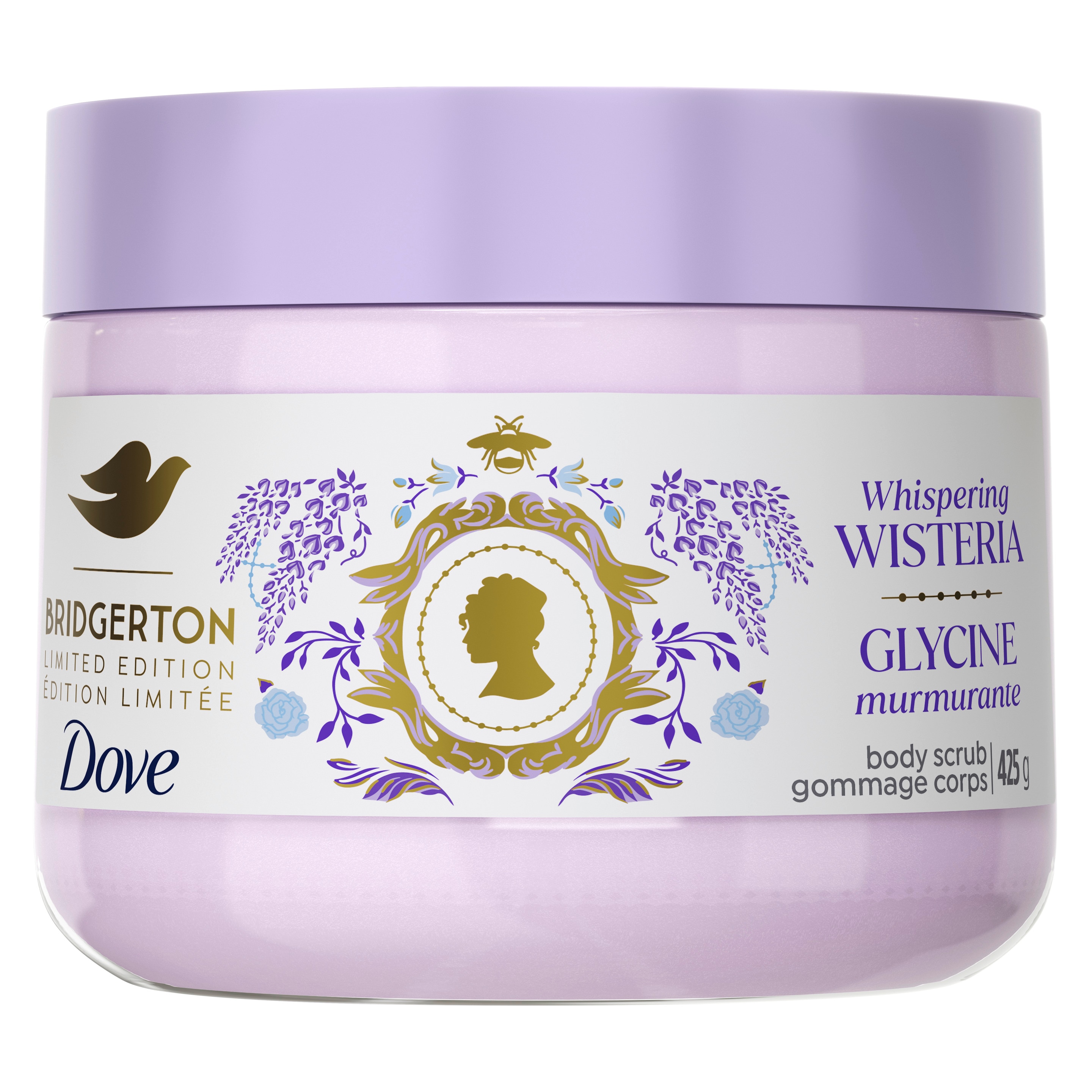 Dove x Bridgerton Whispering Wisteria Body Scrub