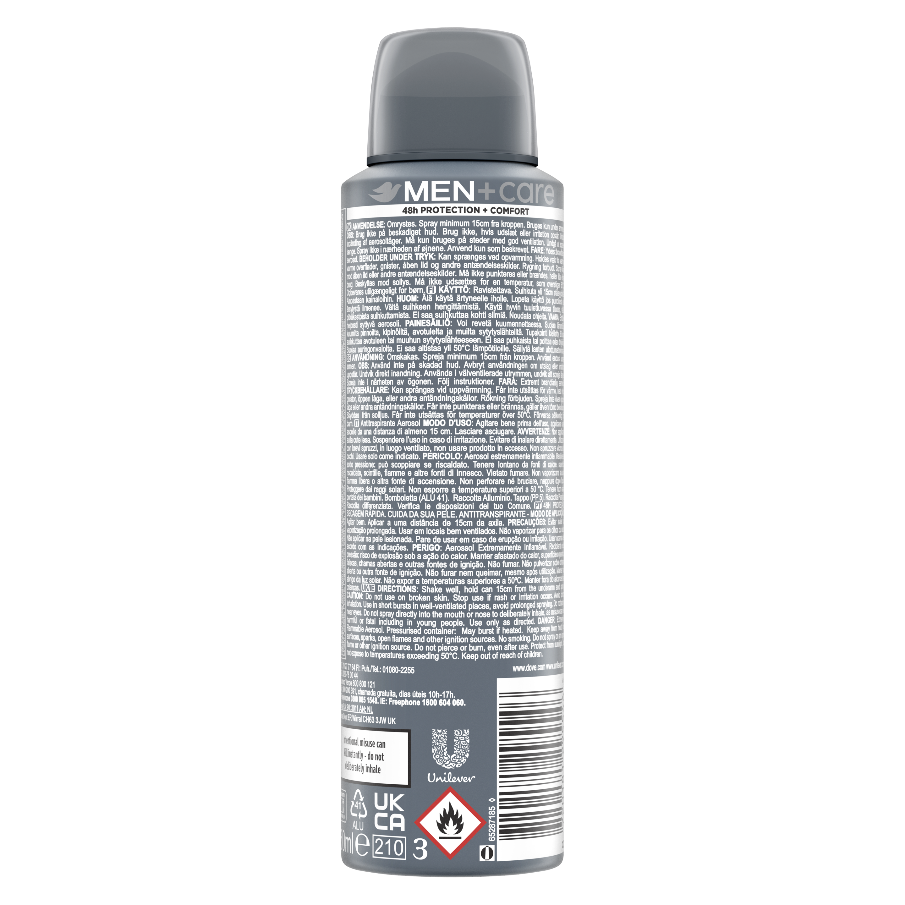 Men+Care Classic Antiperspirant Deodorant Spray 200ml