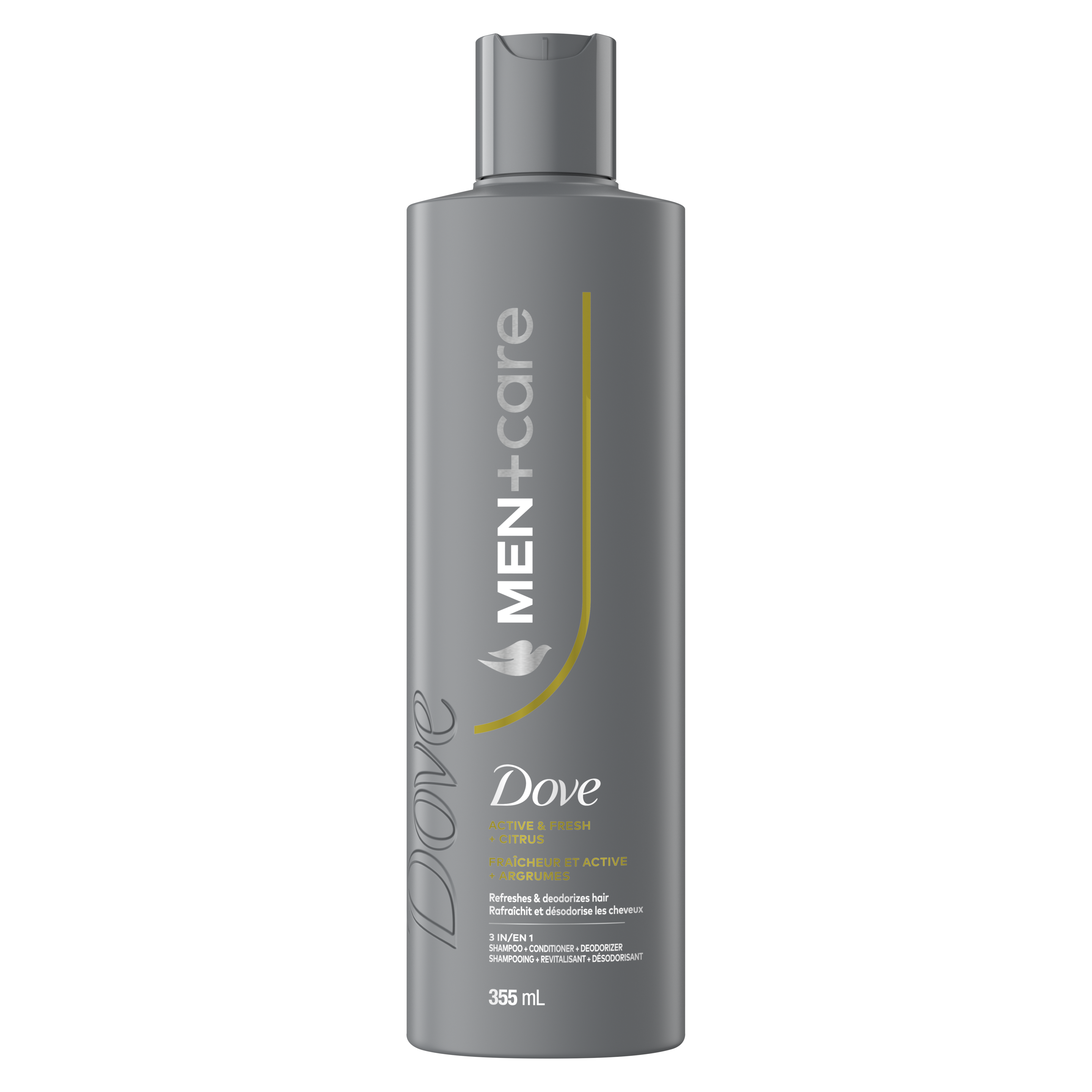 Dove Men+Care Active + Fresh  3-in1 Shampoo