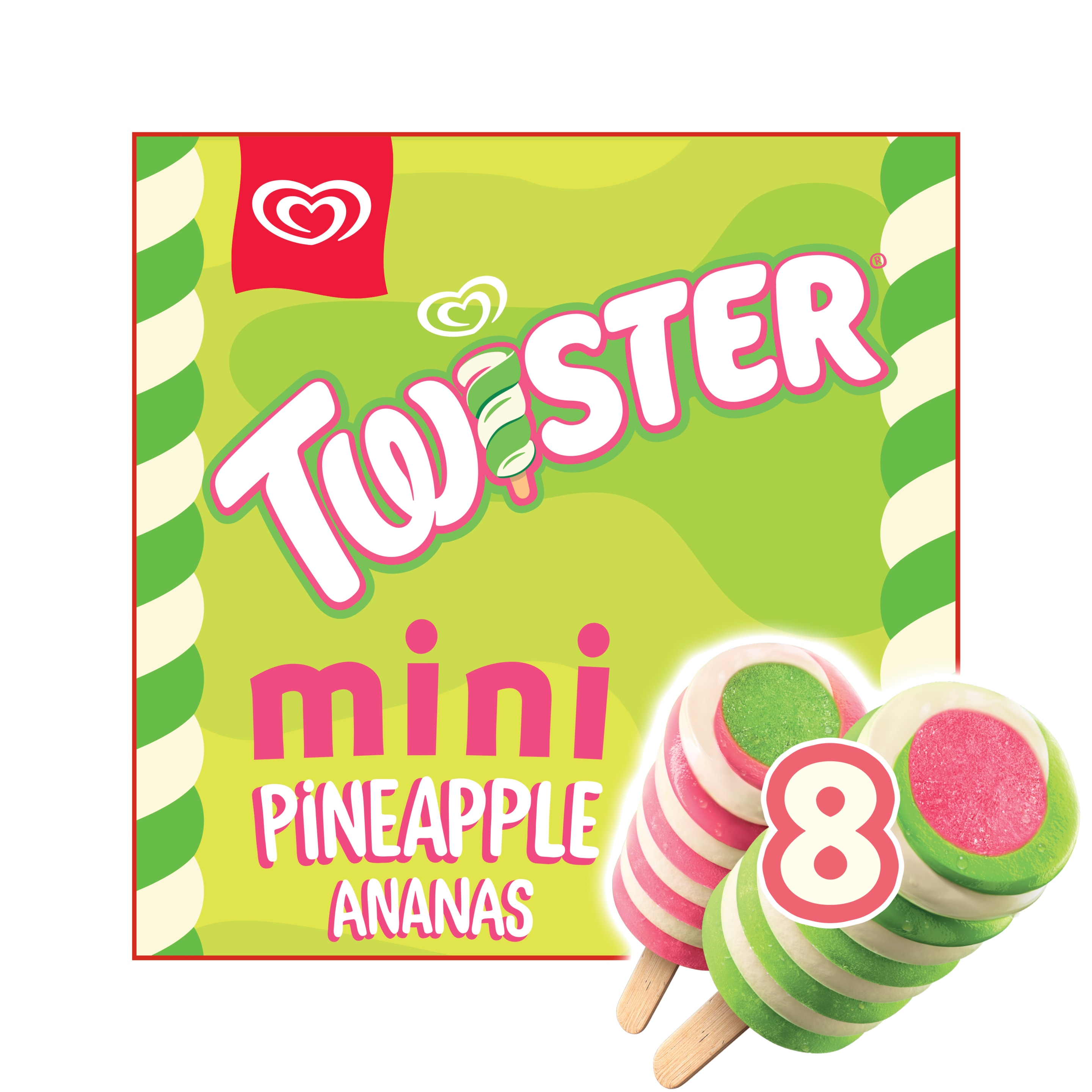 Twister Glace à l''Eau PINEAPPLE 400 ML packshot