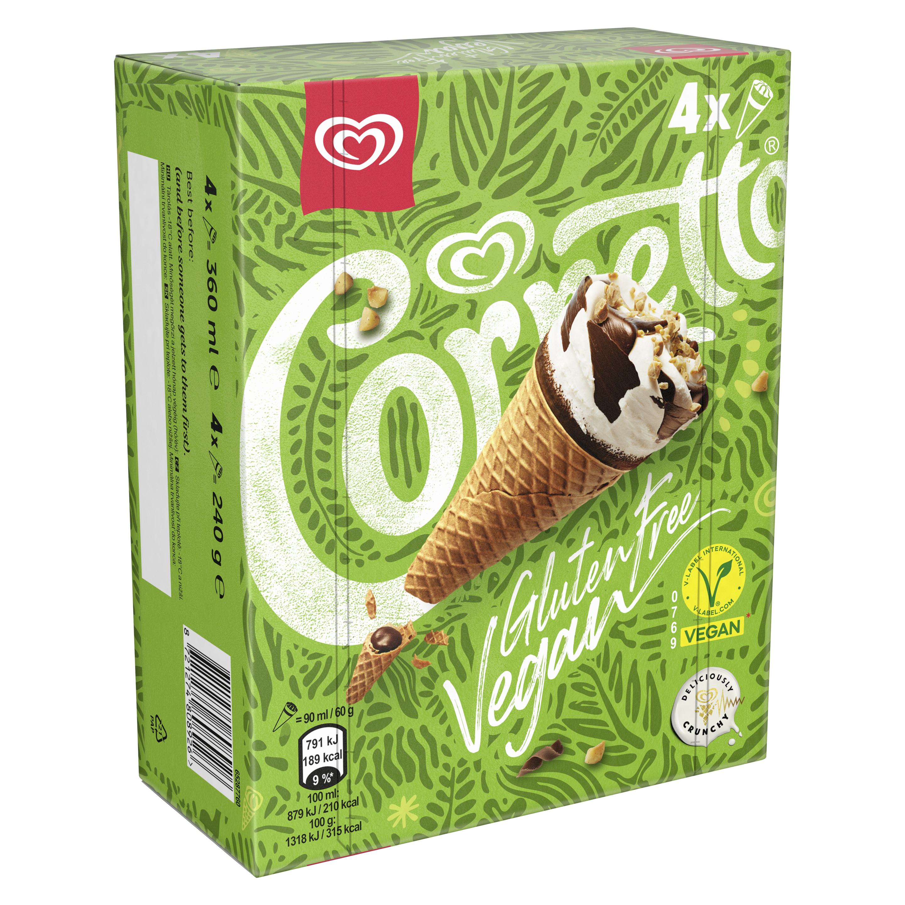Cornetto Vegan Πολυσυσκευασία packshot
