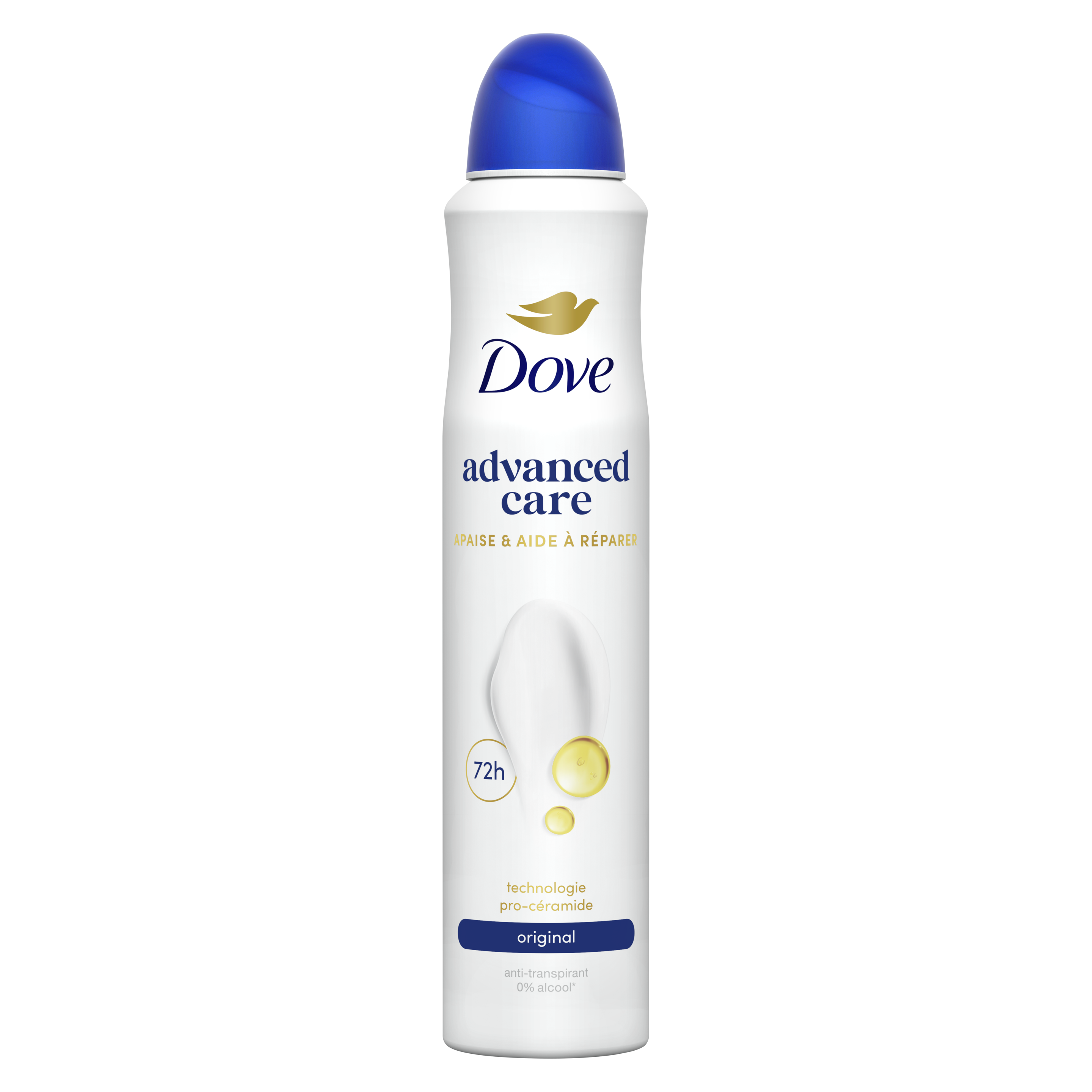 Dove Apaise & Aide à Réparer Spray Anti-Transpirant Original 200ml packshot