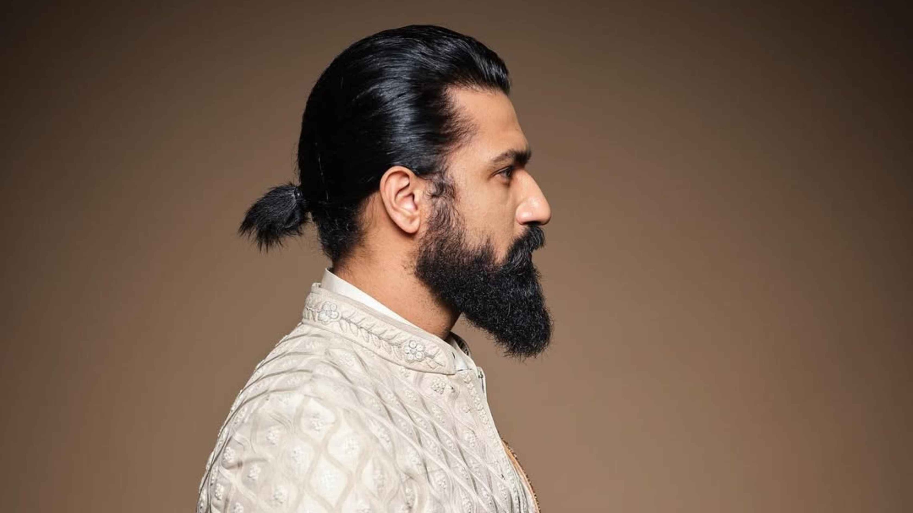 Viking-Inspired Long Hair with Beard