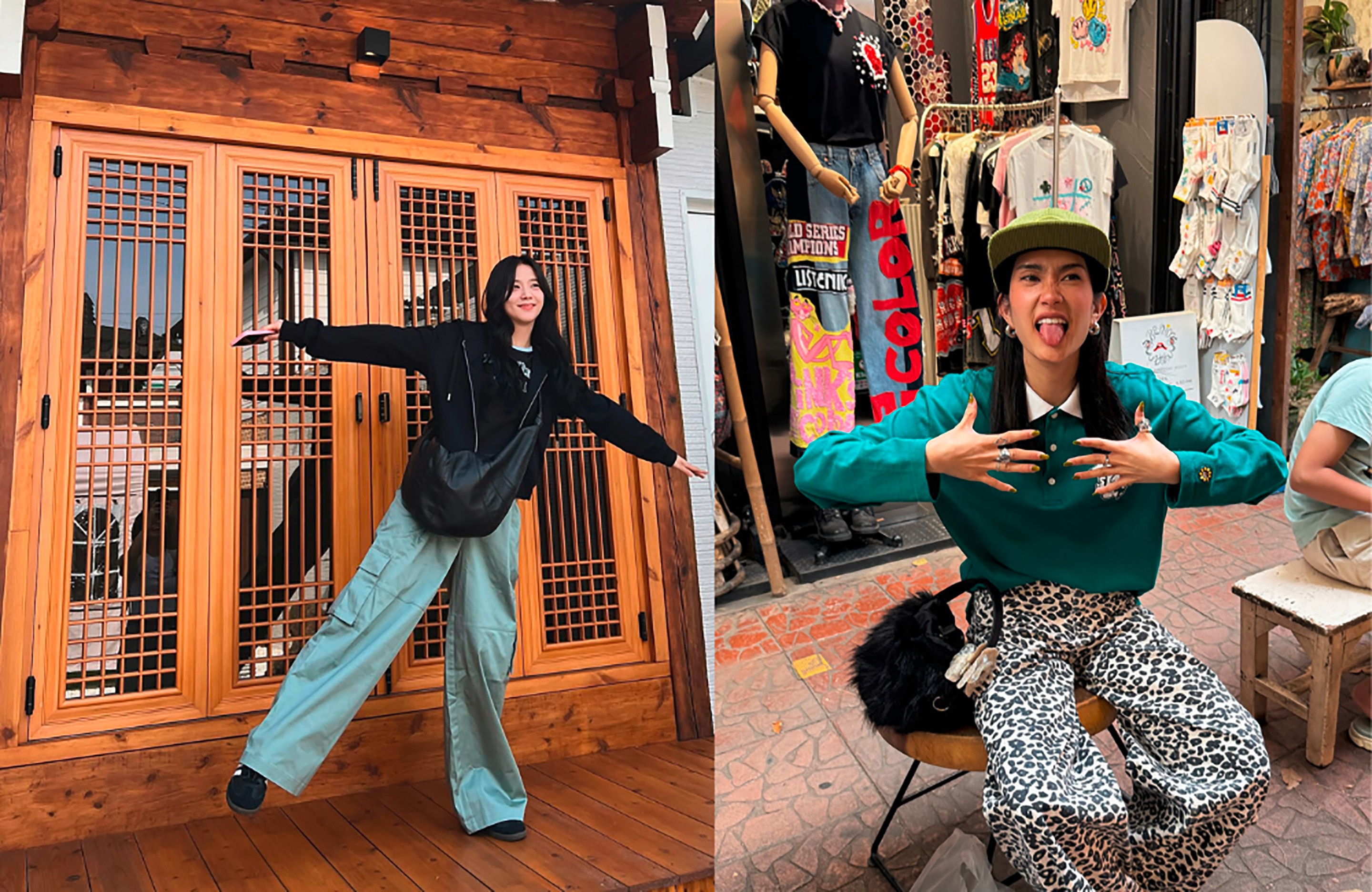 Women in fun, androgynous outfits.