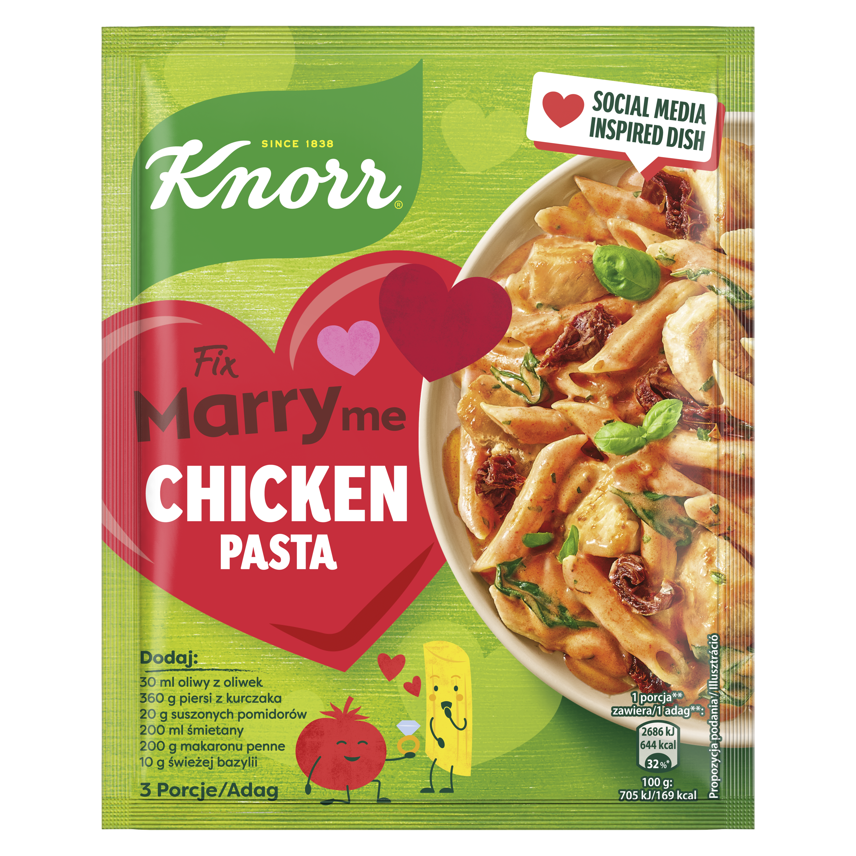 Marry me Csirkés tészta