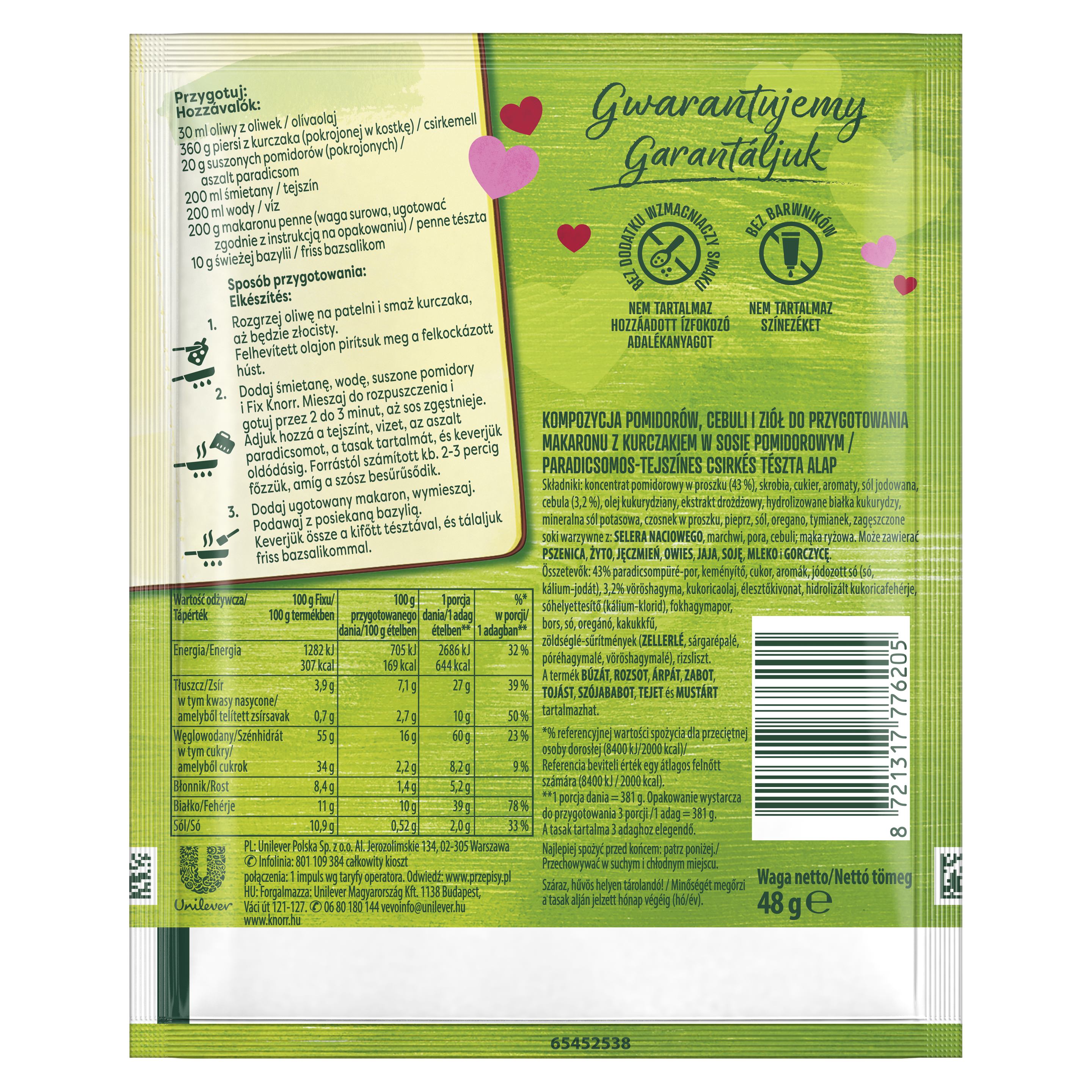 KNORR Marry me Csirkés tészta