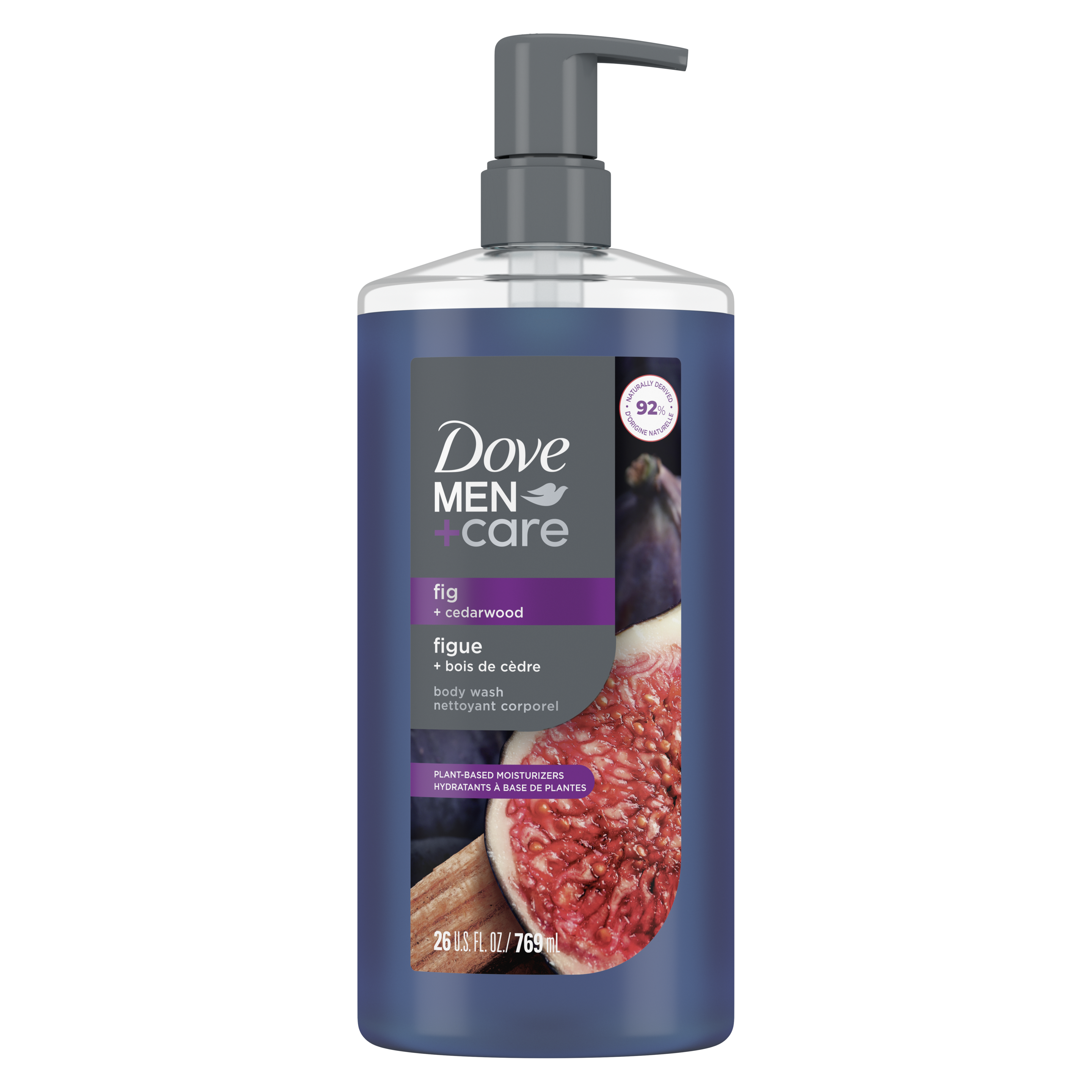 Men+Care Plant-Based Fig+Cedarwood Body Wash
