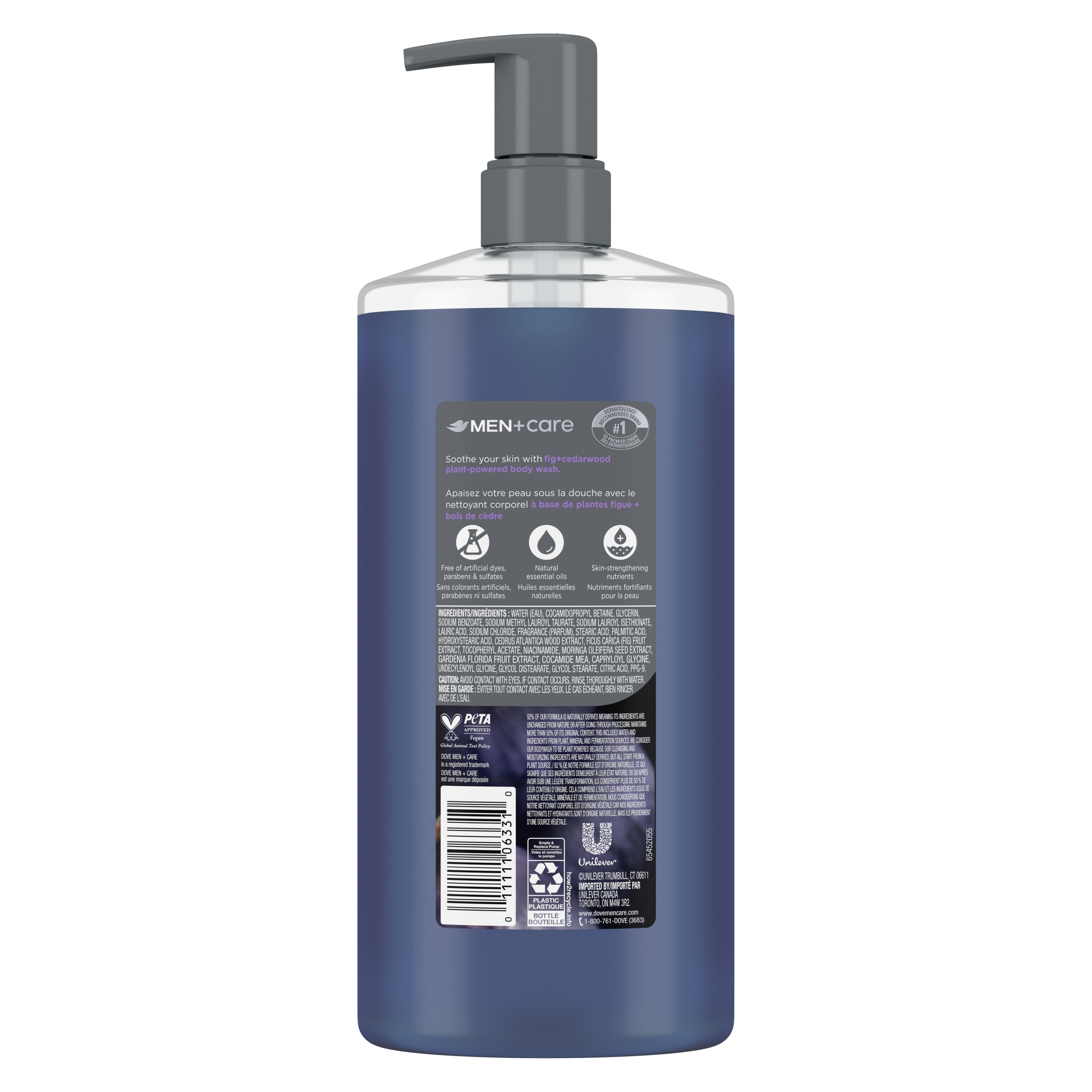 Men+Care Plant-Based Fig+Cedarwood Body Wash