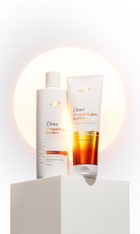 Linea UV Repair and glow Shampoo y acondicionador