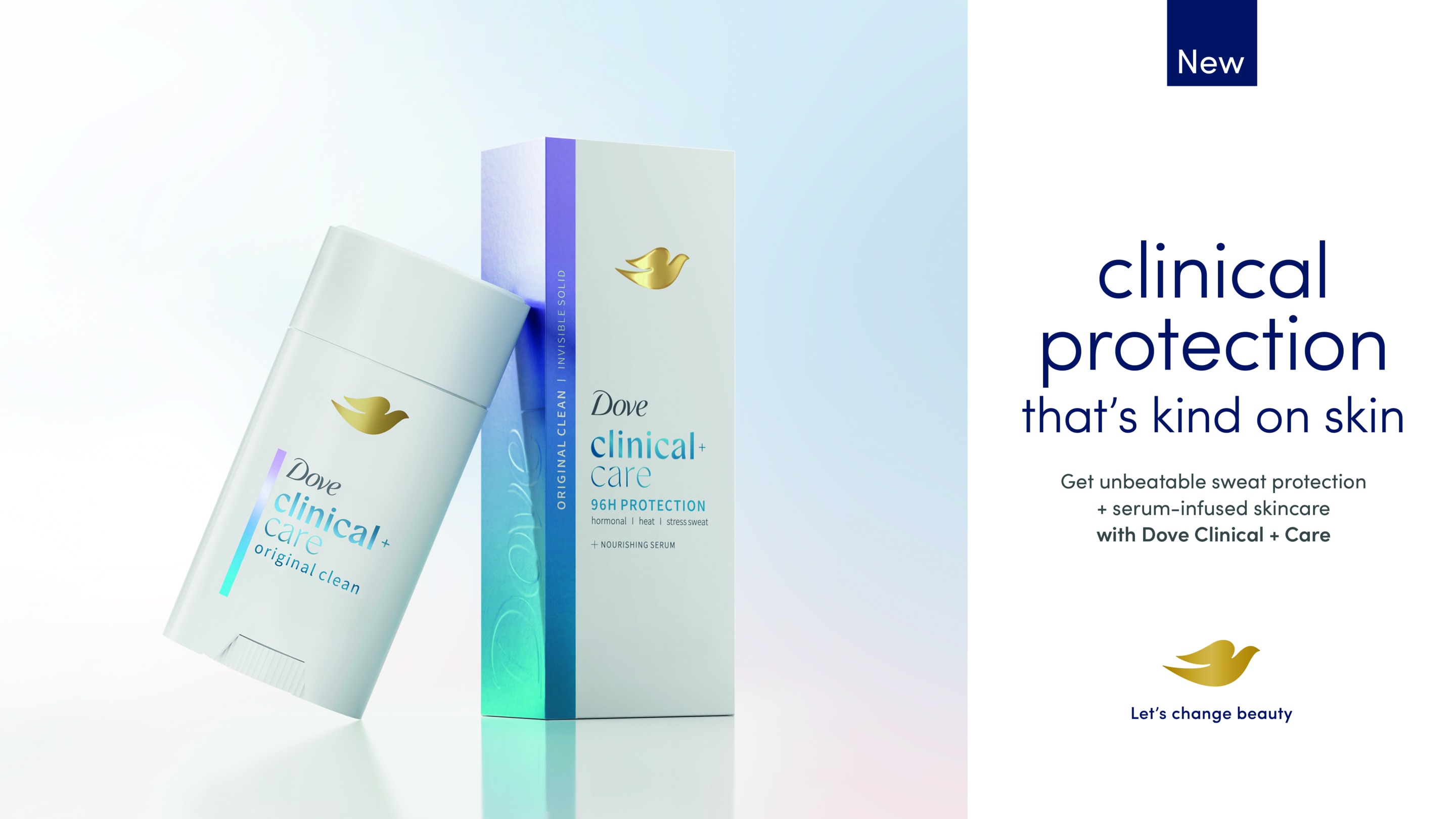 Clinical Original Clean Antiperspirant Invisible Solid Stick – Dove packshot