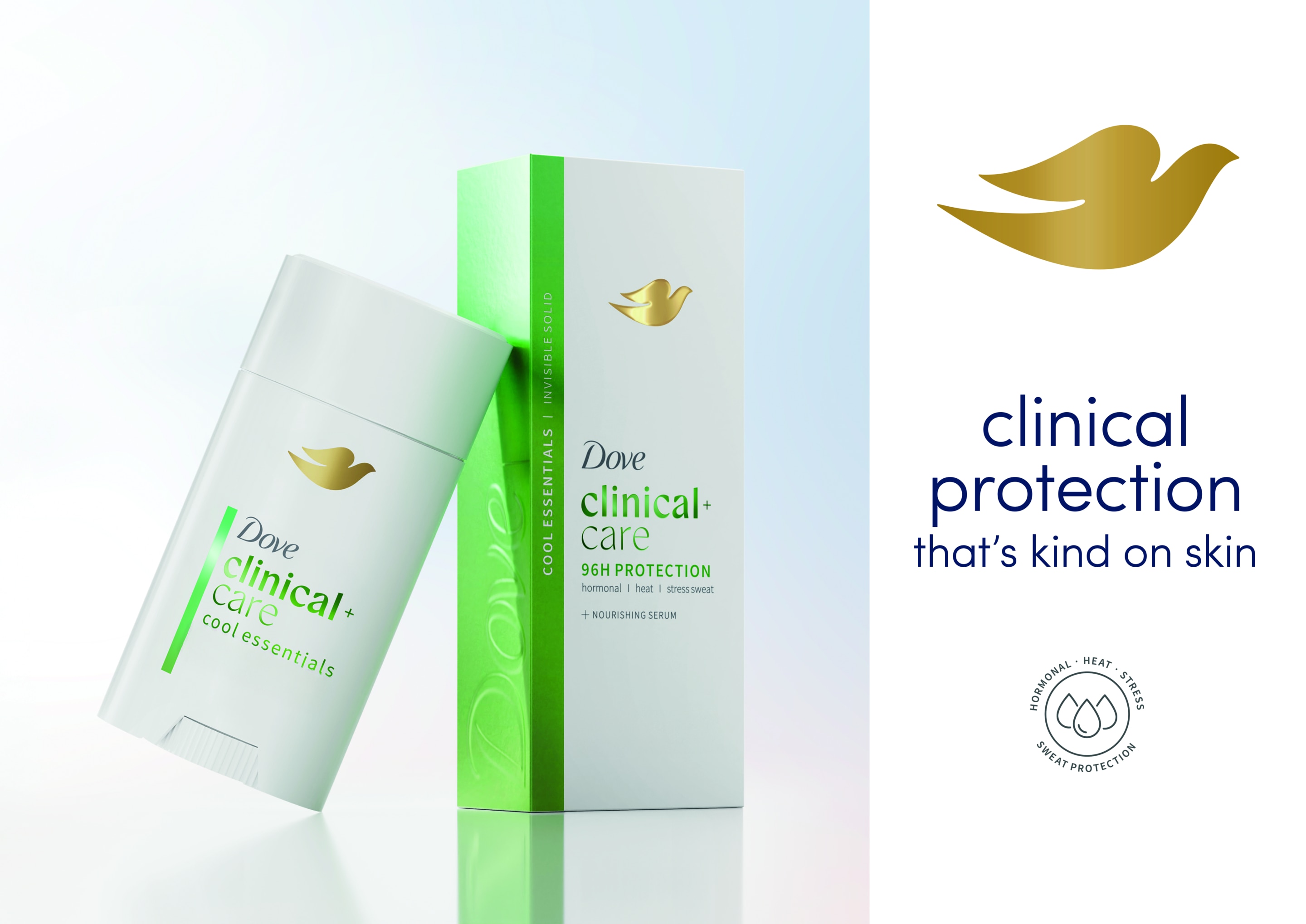 Clinical Cool Essentials Antiperspirant Invisible Solid Stick – Dove packshot