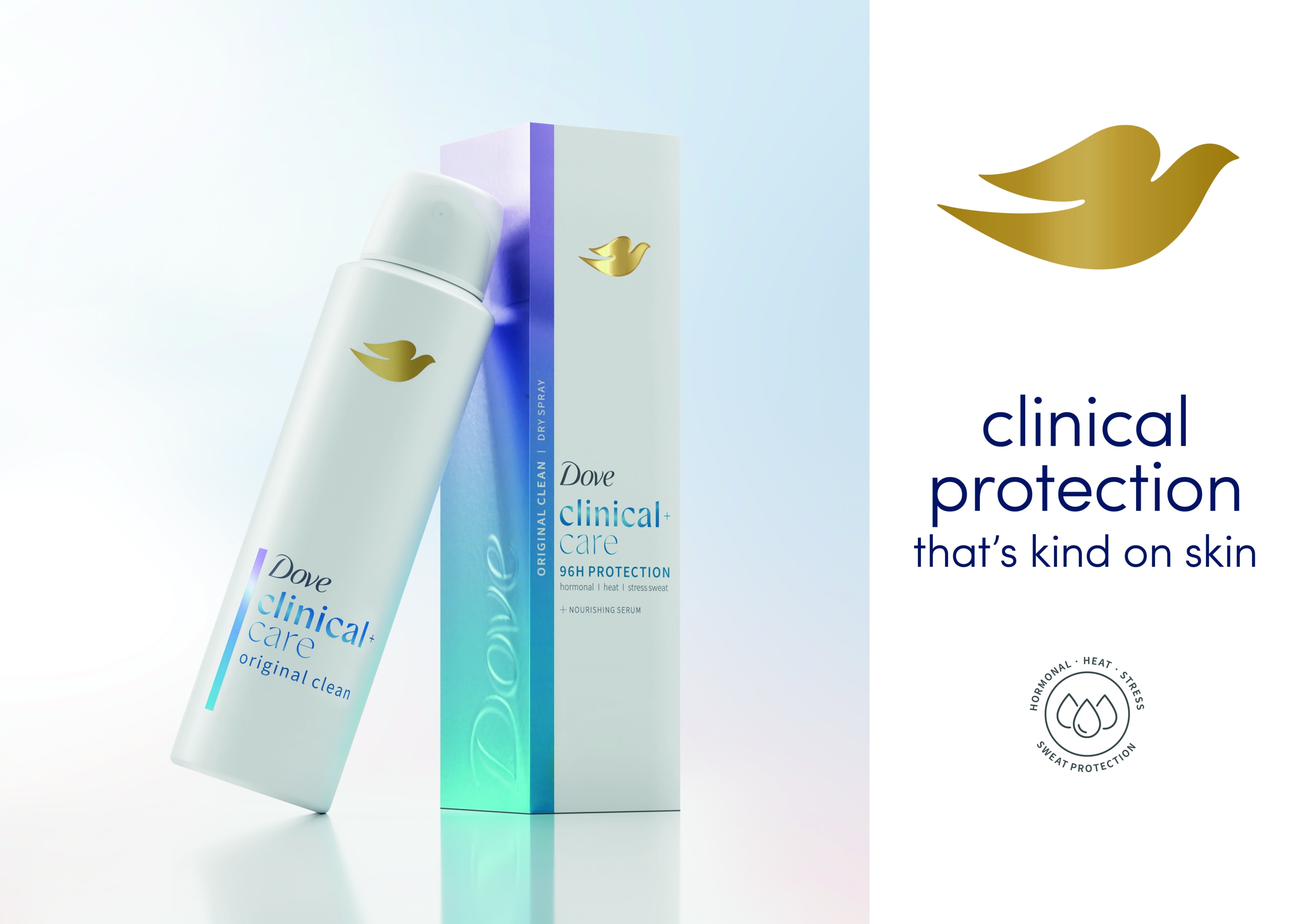 Clinical Original Clean Antiperspirant Dry Spray – Dove packshot