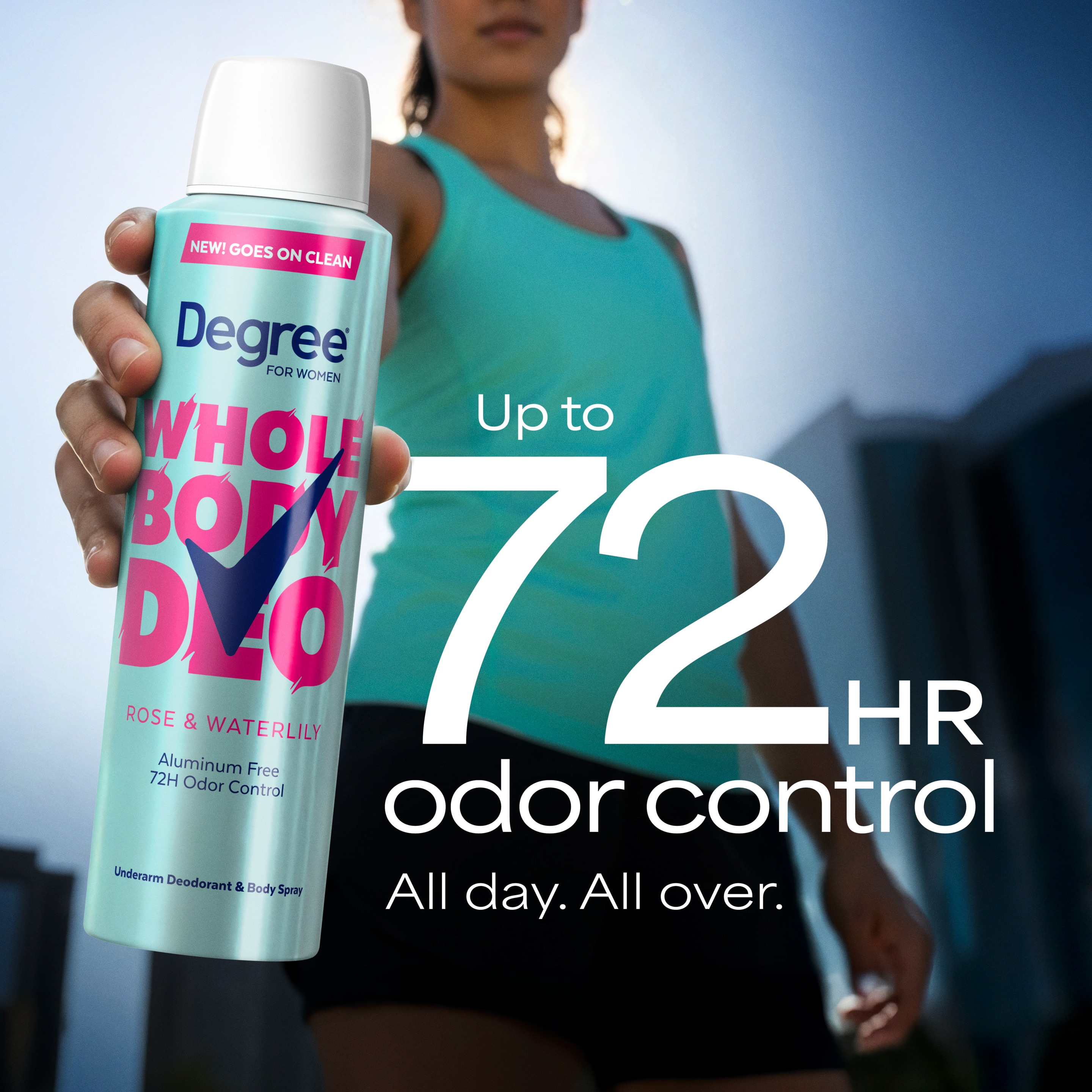 Rose & Waterlily Whole Body Deodorant Spray For Women, Aluminum Free