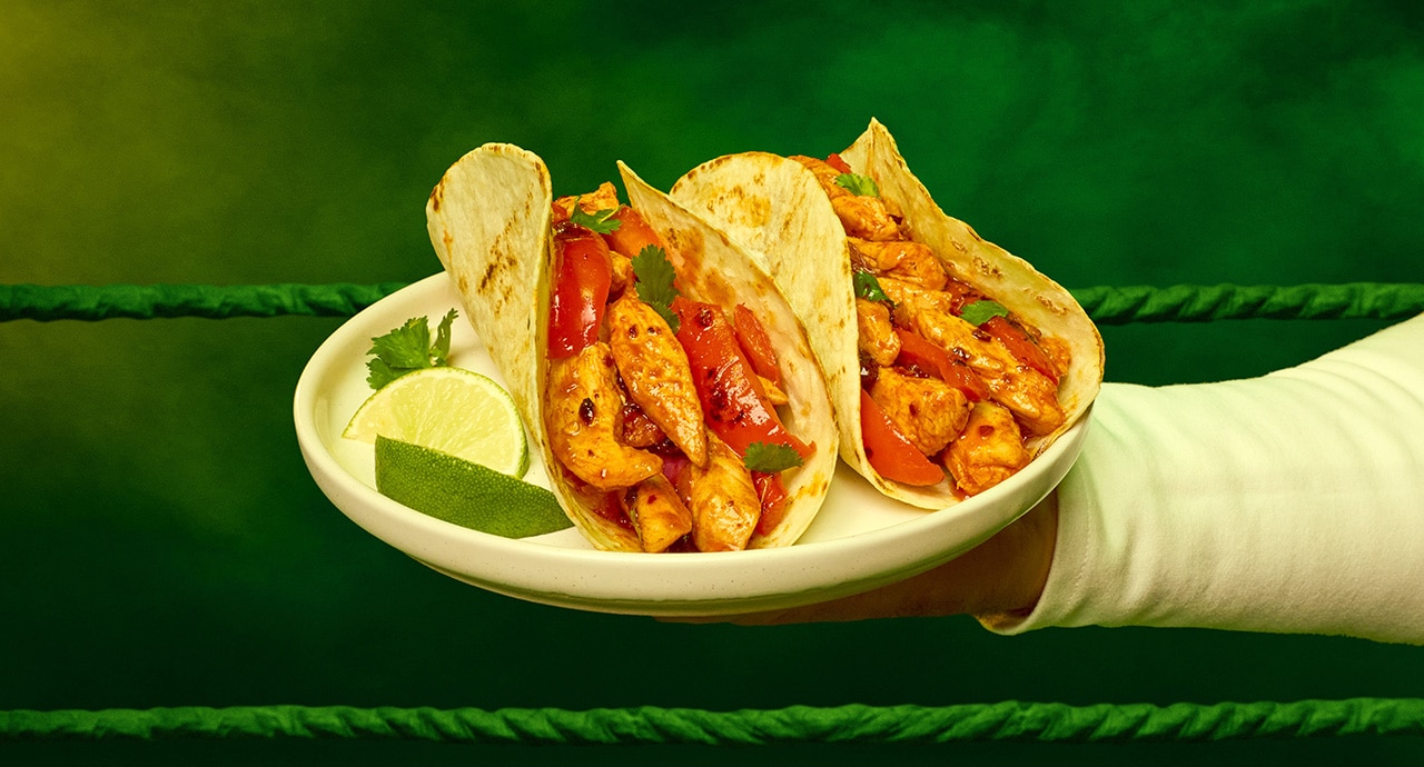 Korean Style Chicken Fajitas