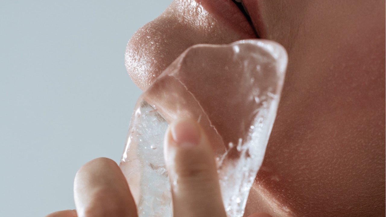 Ice Cube Compress: