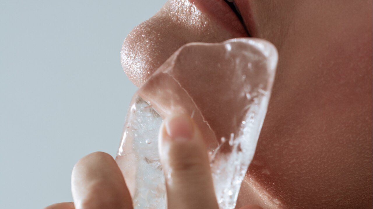 Ice Cube Compress: