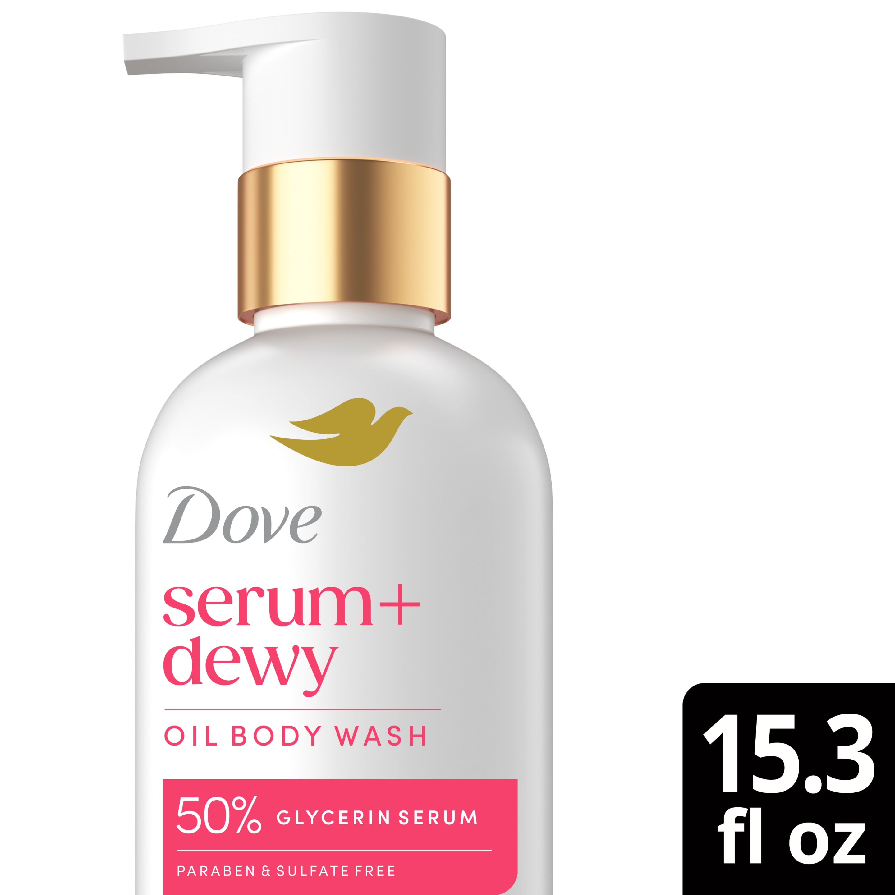 Dove Serum+ Dewy Oil Body Wash packshot