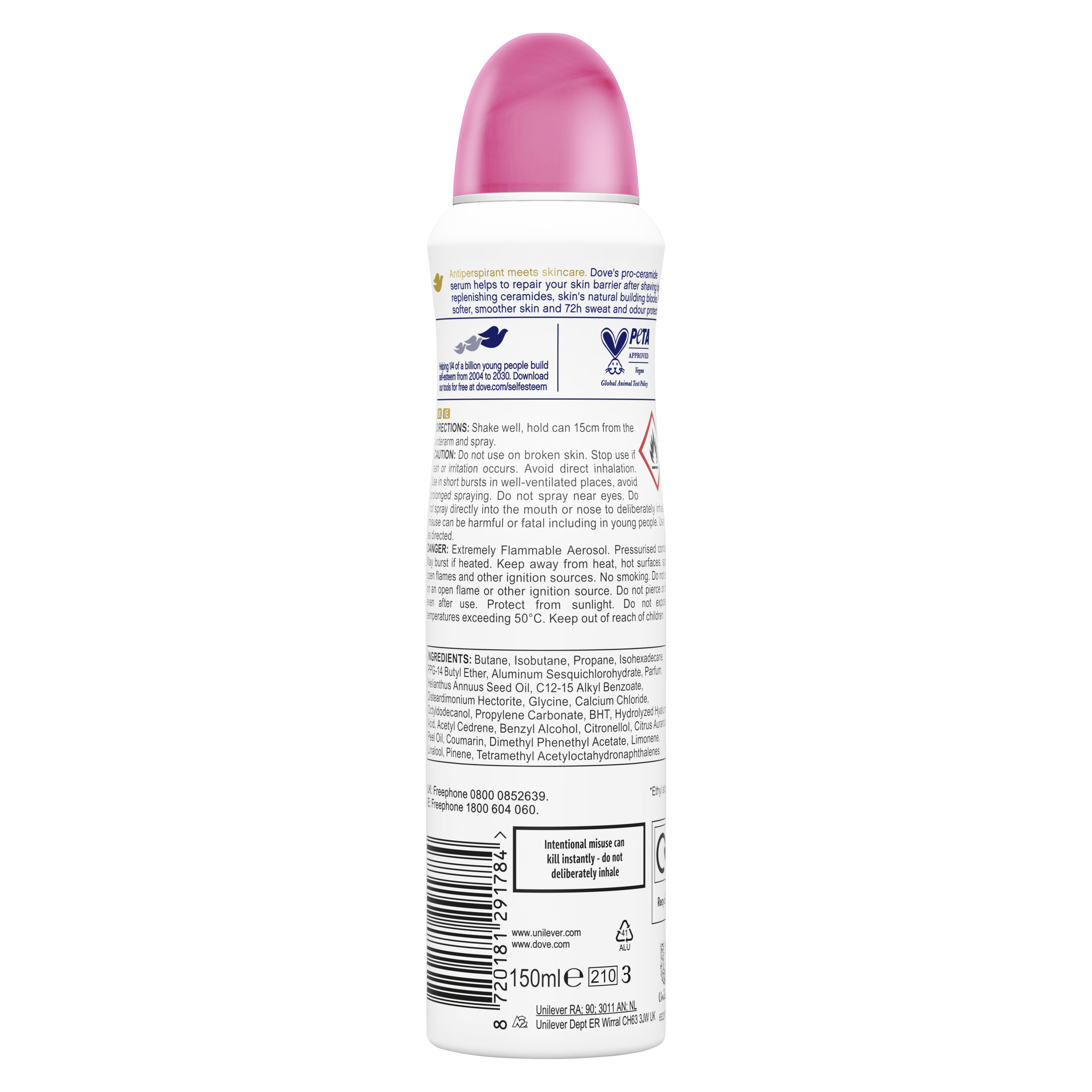Dove 72hr Pomegranate & Lemon Verbena Antiperspirant Deodorant Spray 150ml