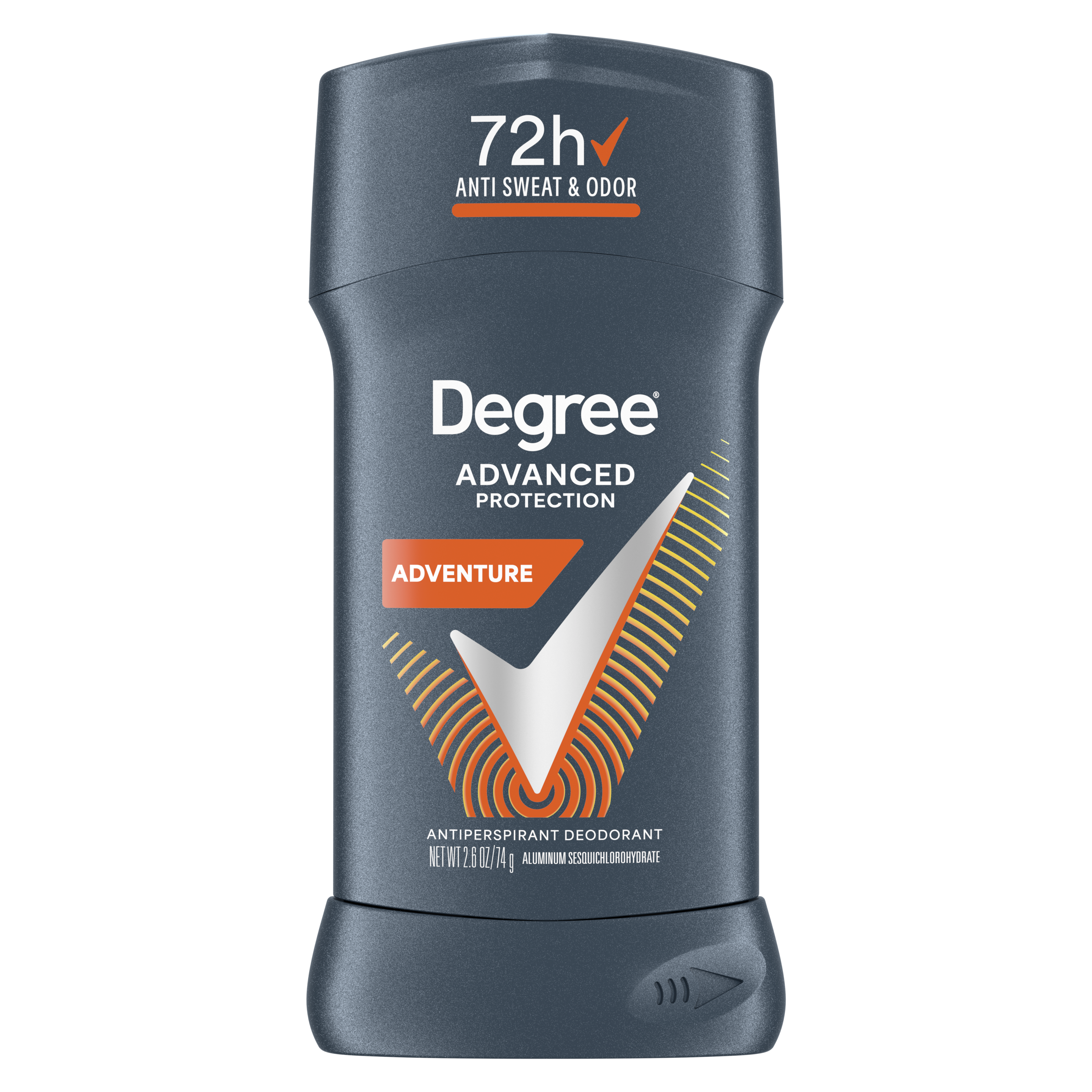 Degree Men Adventure Advanced Protection Stick Antiperspirant Deodorant 2.7oz front pack shot packshot