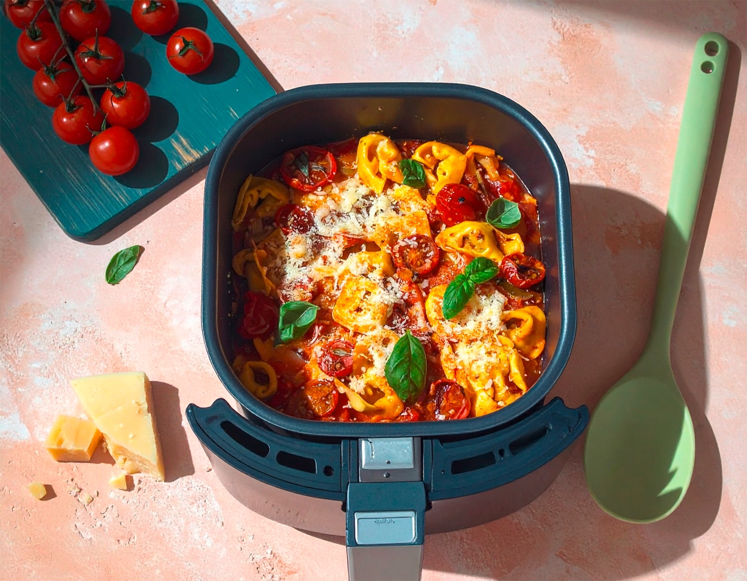 Tortelloni-Auflauf in der Heißluftfritteuse