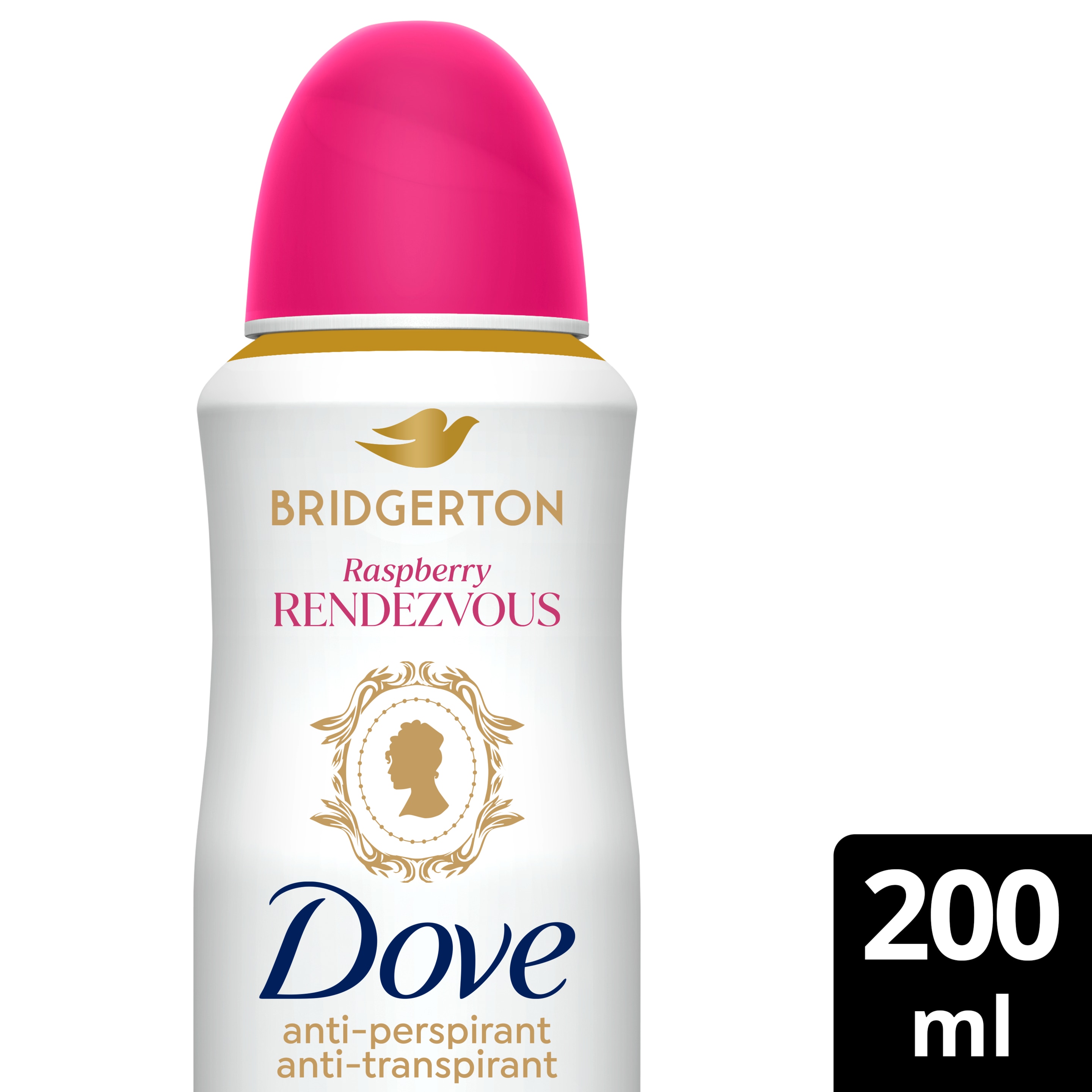 Dove Limited Edition Bridgerton Raspberry Rendezvous women's deodorant spray 200ml