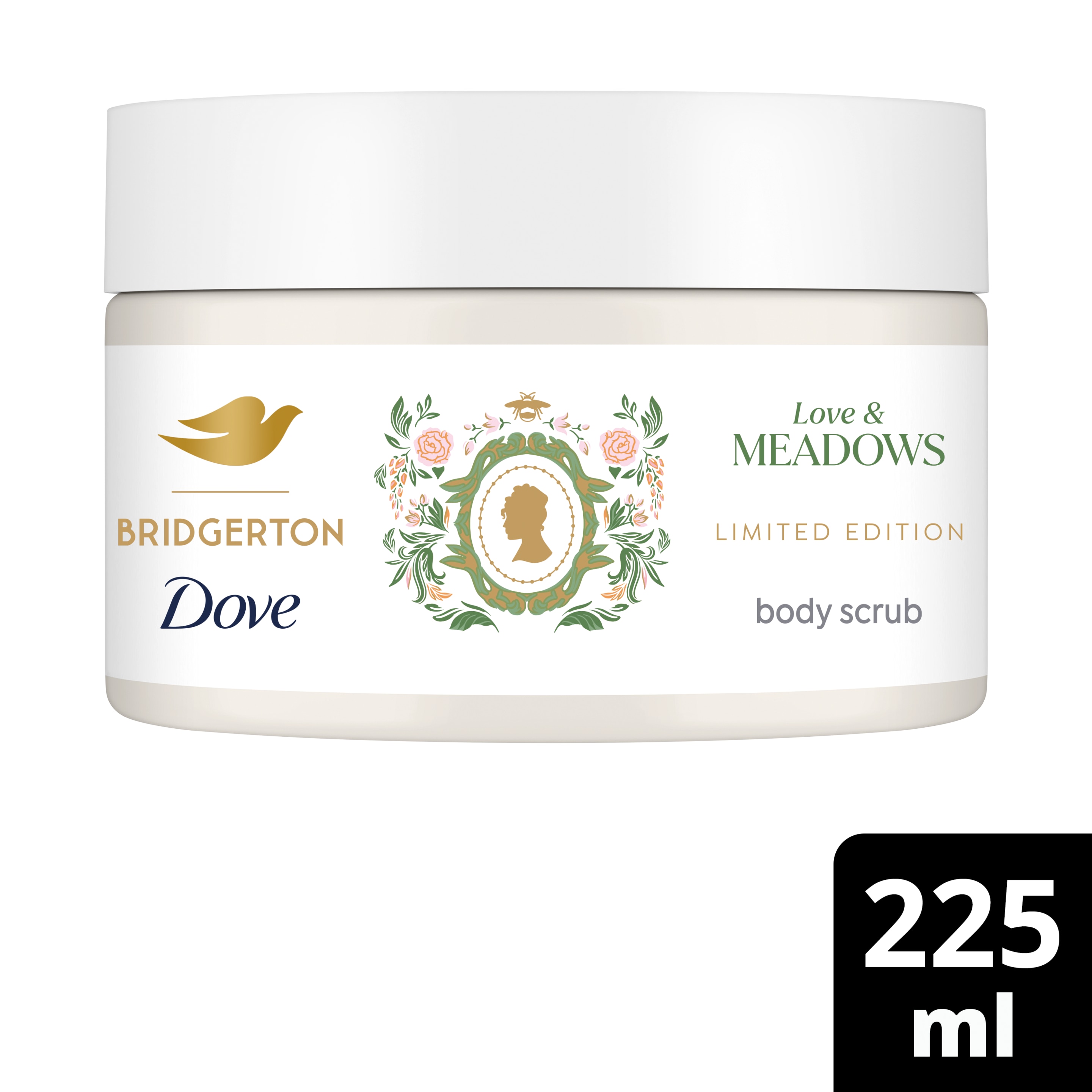 Dove Limited Edition Bridgerton Love & Meadows exfoliating scrub