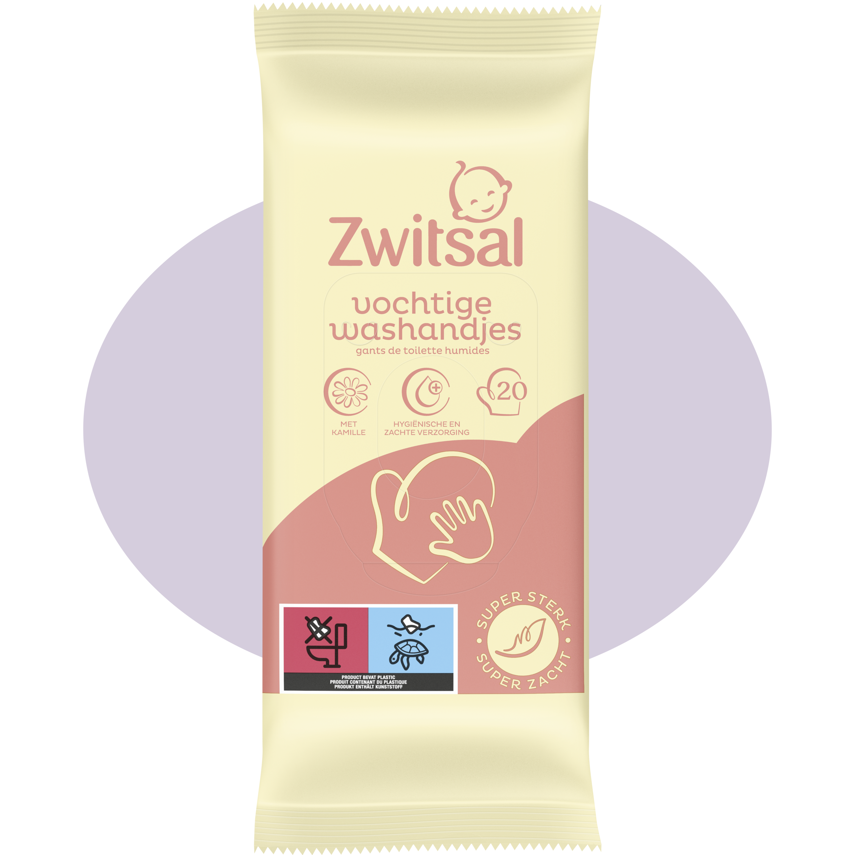 Vochtige Washandjes 20 stuks packshot