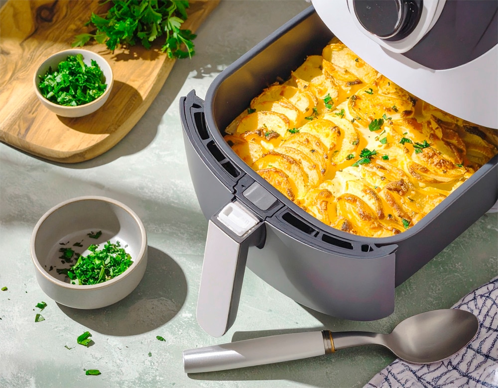 Kartoffelgratin in der Heißluftfritteuse