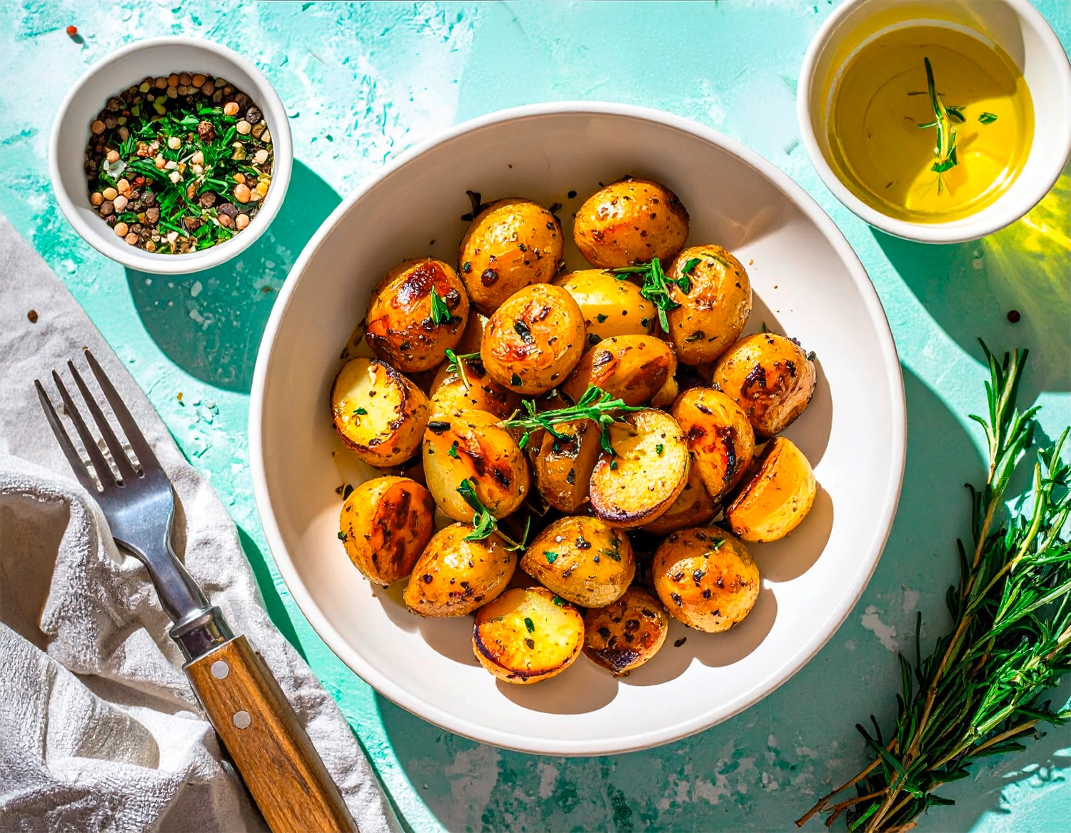 Kartoffeln aus der Heißluftfritteuse