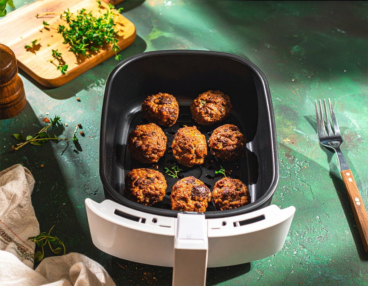 Frikadellen in der Heißluftfritteuse