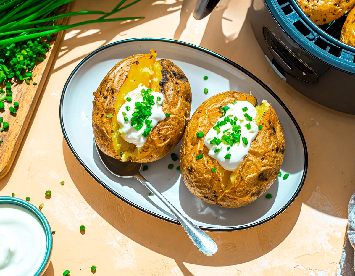 Ofenkartoffel in der Heißluftfritteuse