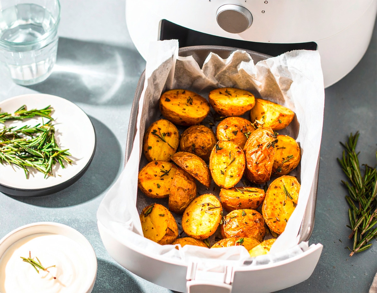 Rosmarinkartoffeln in der Heißluftfritteuse