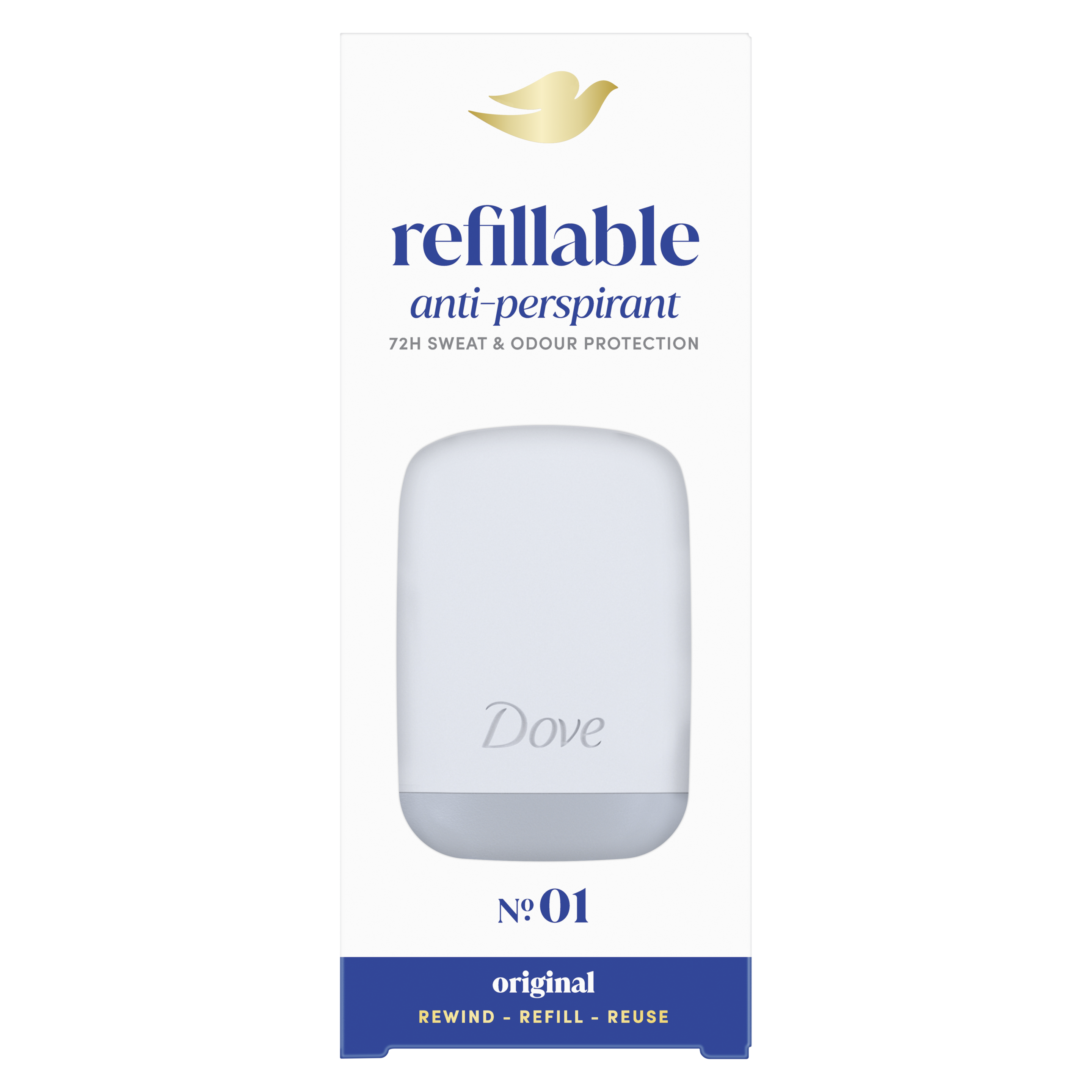 Dove No. 1 Original Refillable Anti-Perspirant Starter Kit packshot