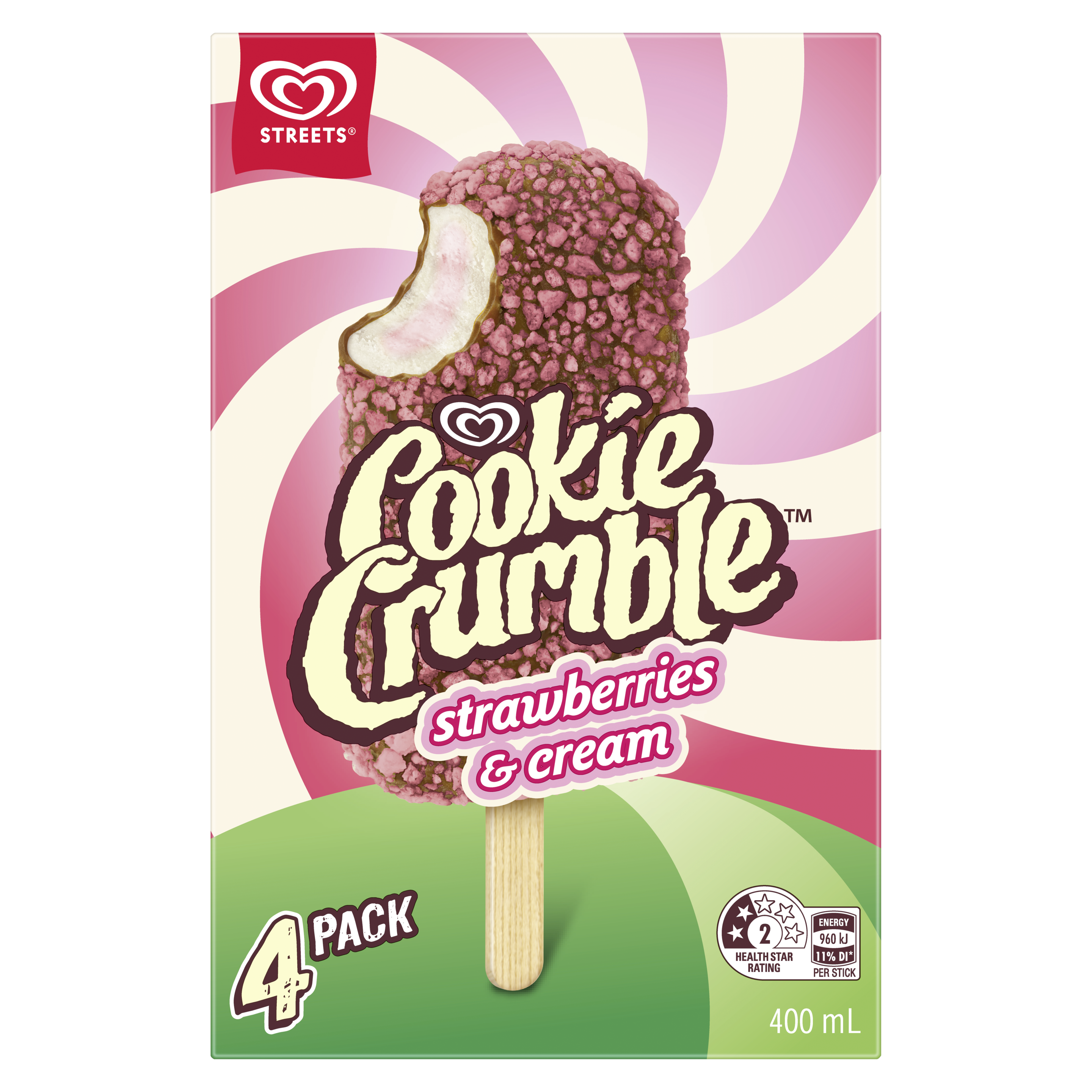 Cookie Crumble Strawberries & Cream Multipack packshot