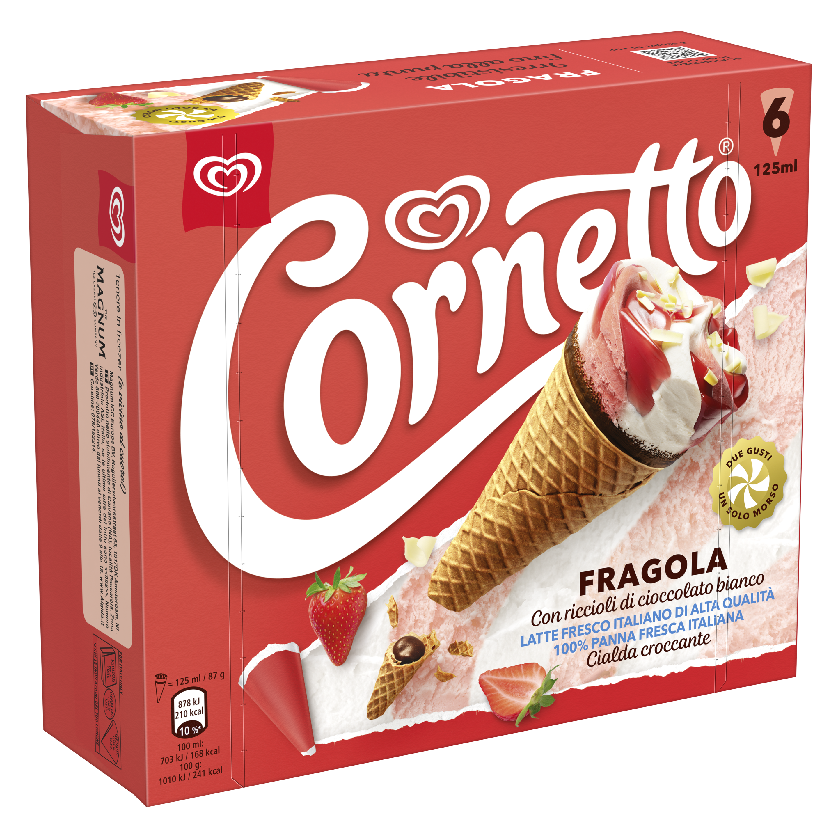 CORNETTO FRAGOLA X6 packshot