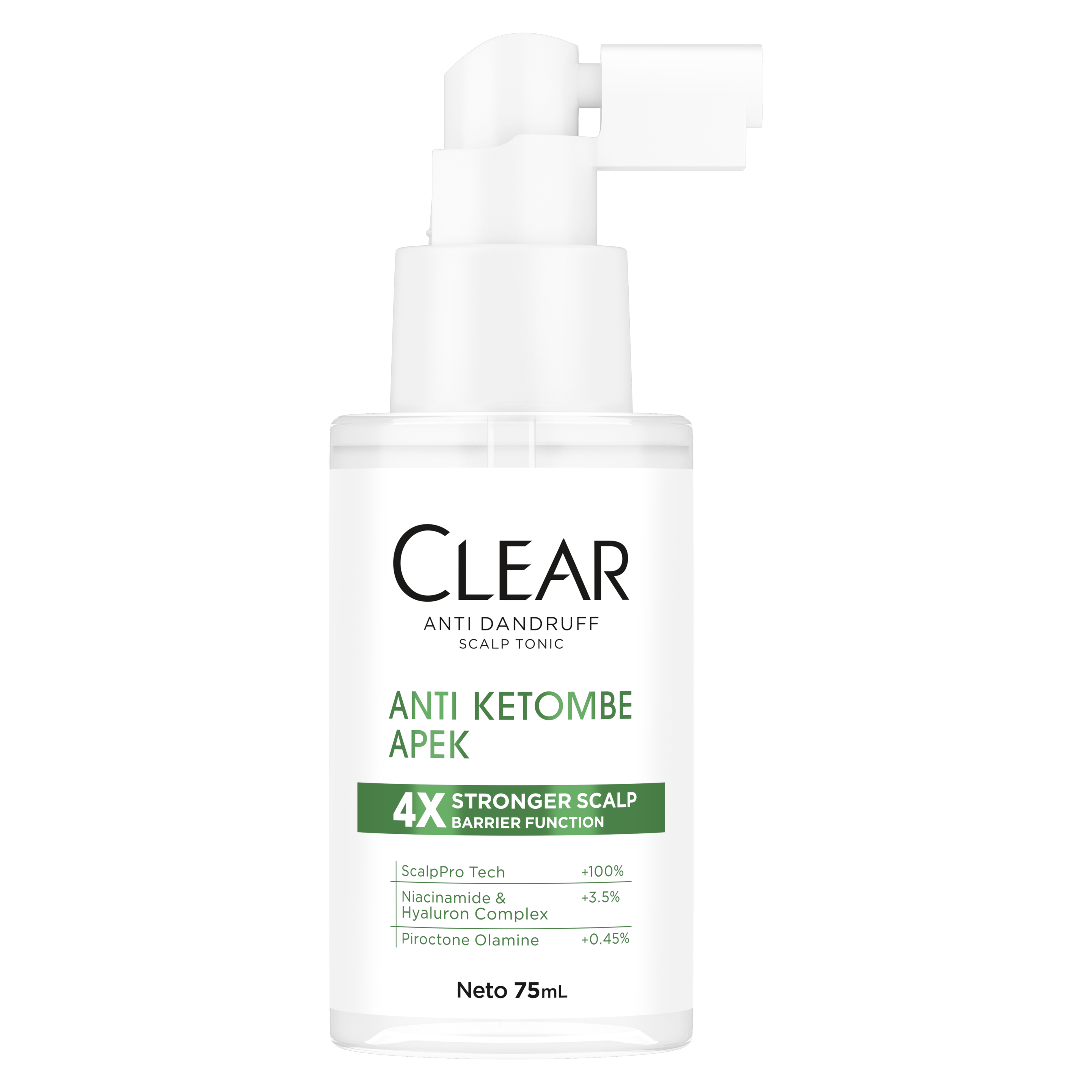 CLEAR Scalp Tonic Anti Ketombe Apek - Tonik Tanpa Bilas