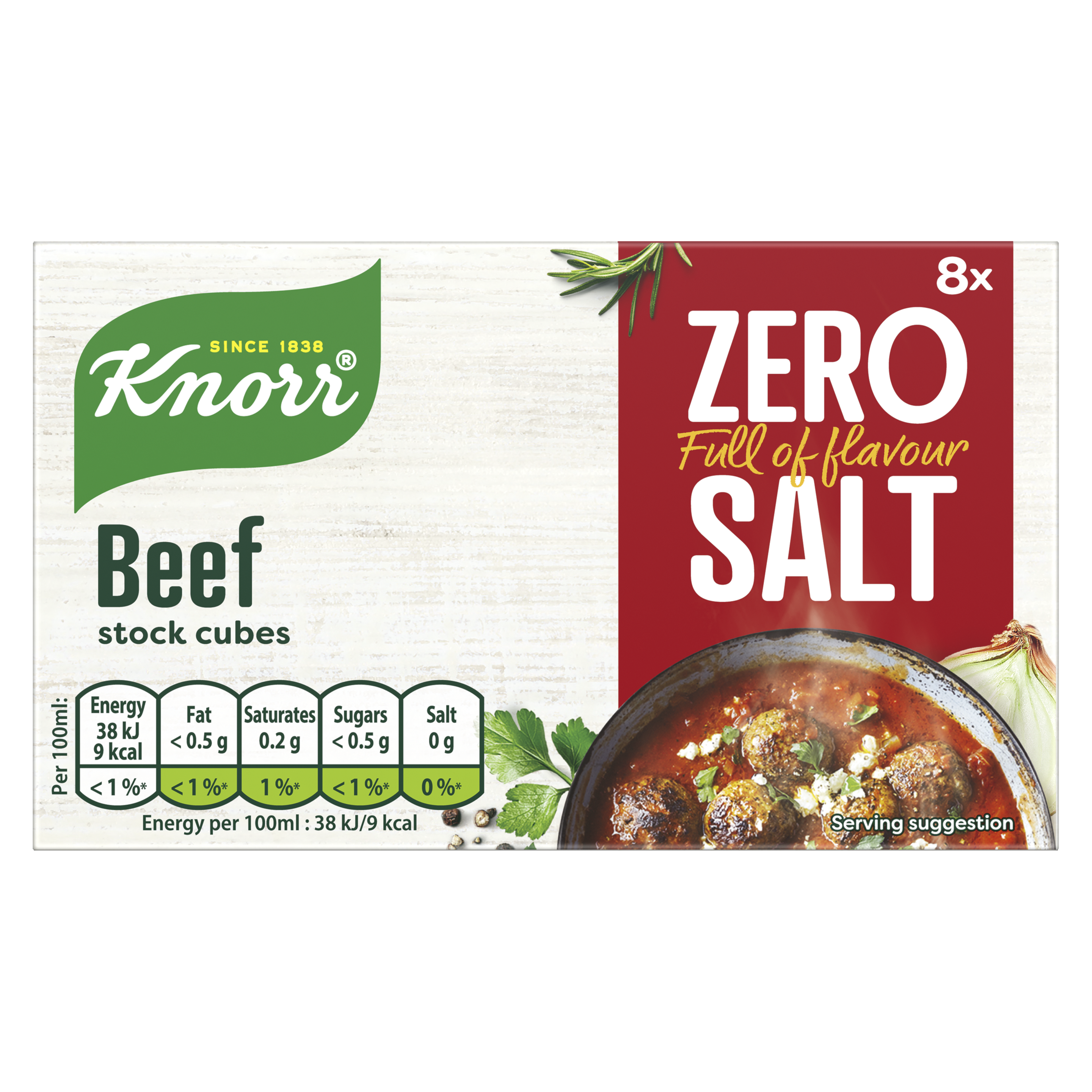 Zero Salt Beef Stock Cubes packshot