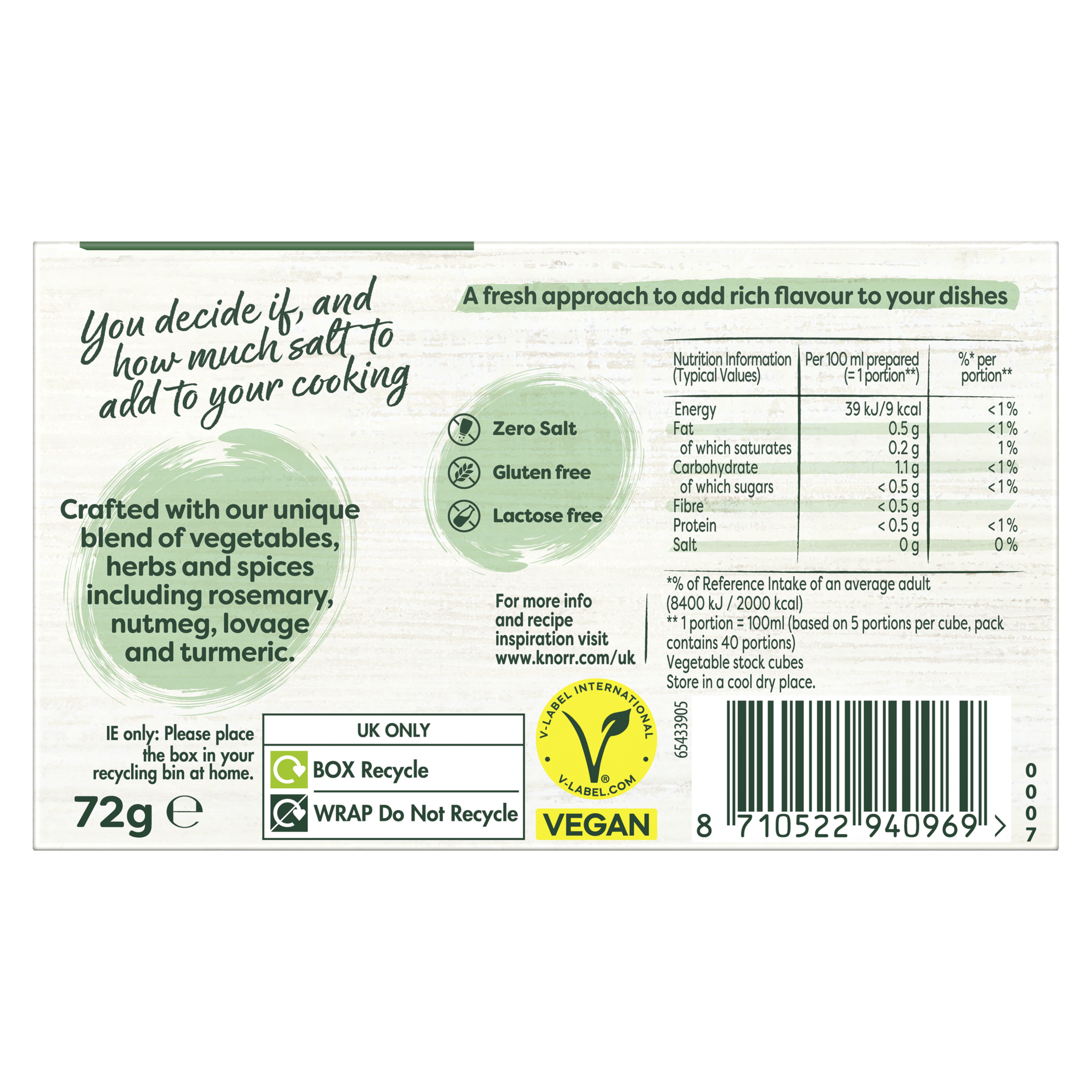 Zero Salt Vegetable Stock Cubes