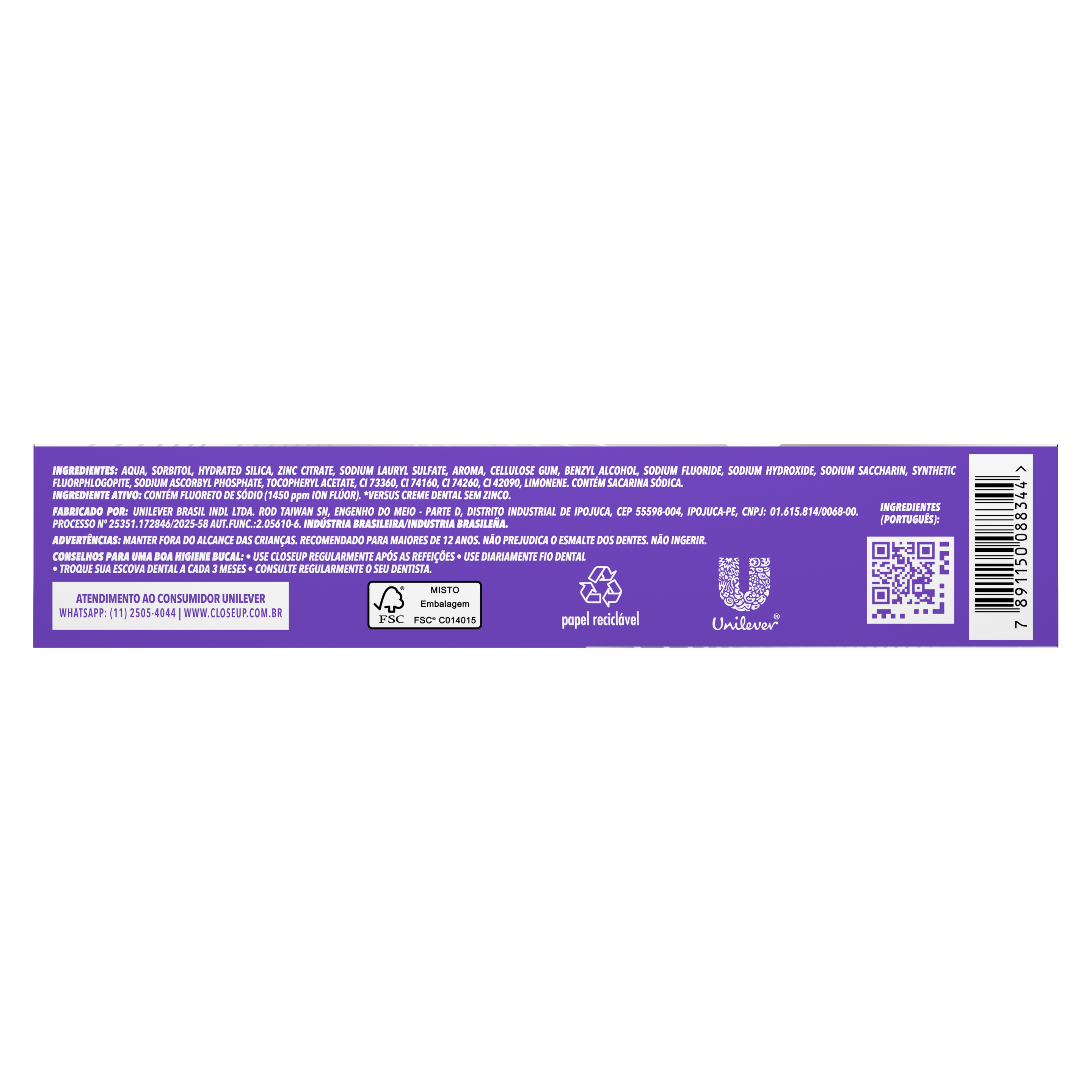 Closeup Multi Vitaminas + 12 Benefícios Fresh