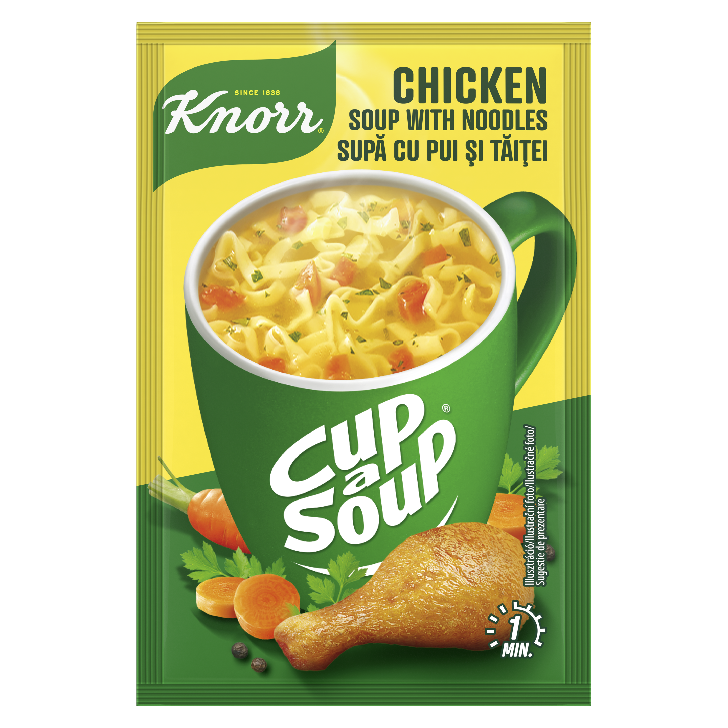 KNORR CUP A SOUP KOKOŠJA JUHA Z REZANCI packshot