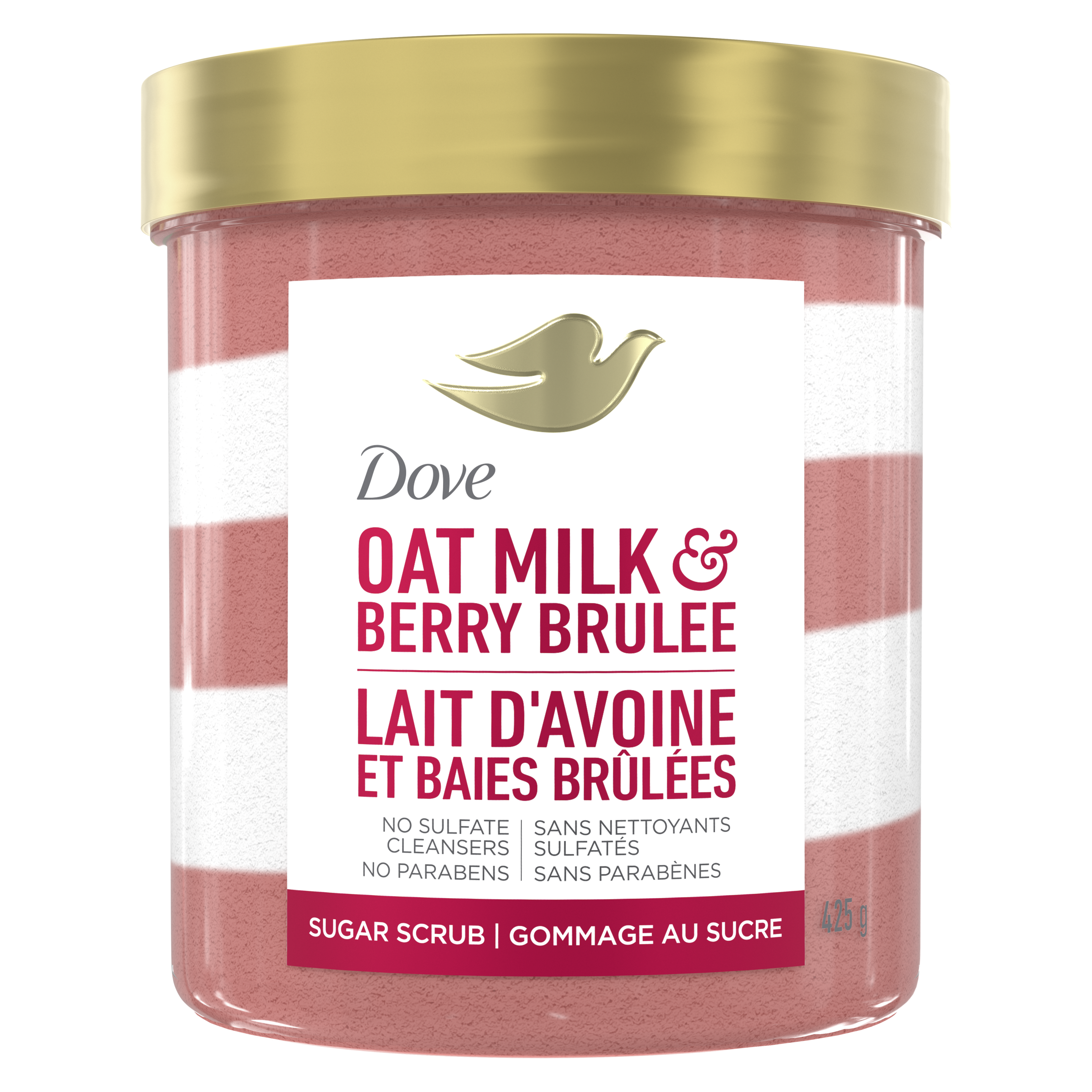 Dove Oat Milk & Berry Brulee Sugar Scrub packshot