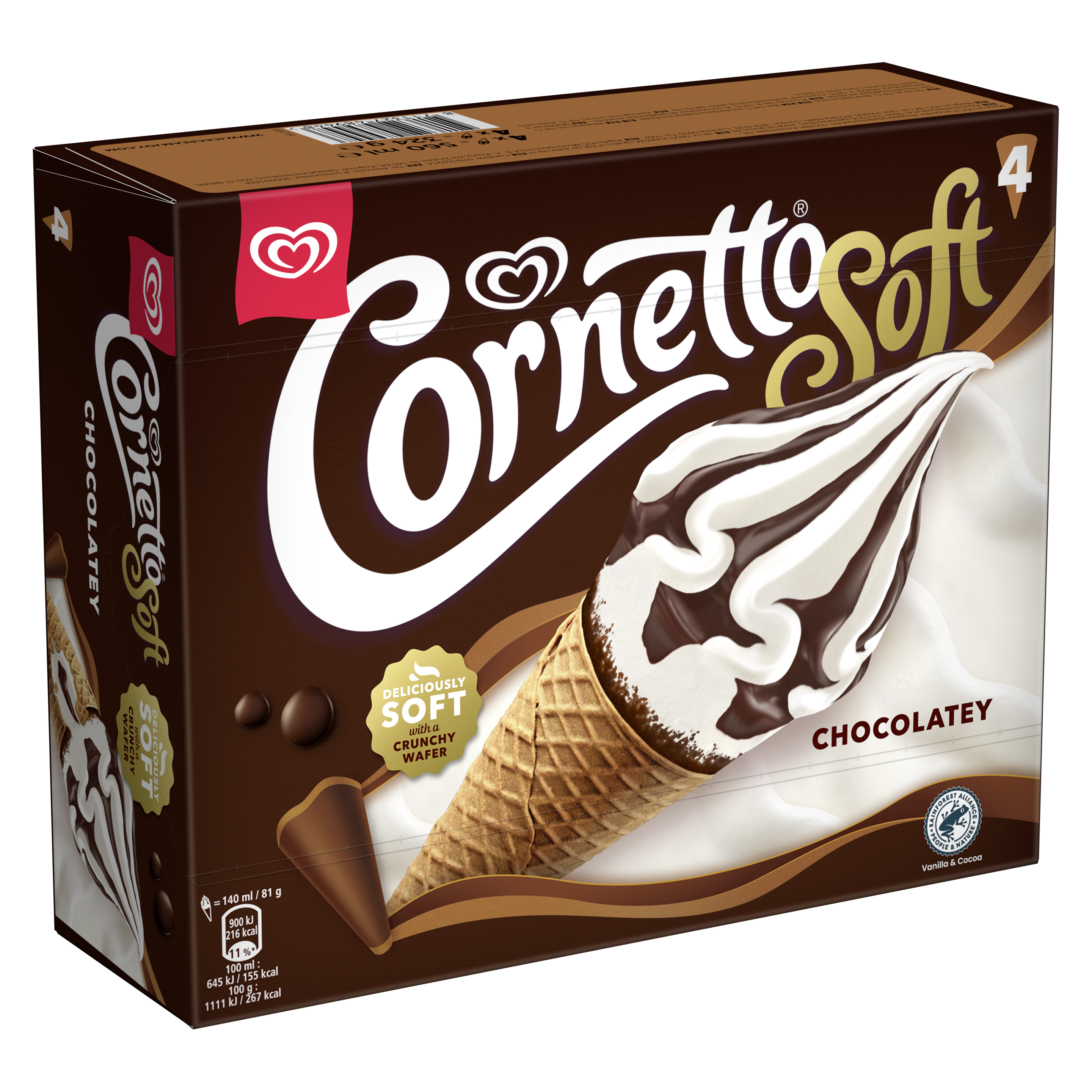 Cornetto Soft 140ml x 4 packshot