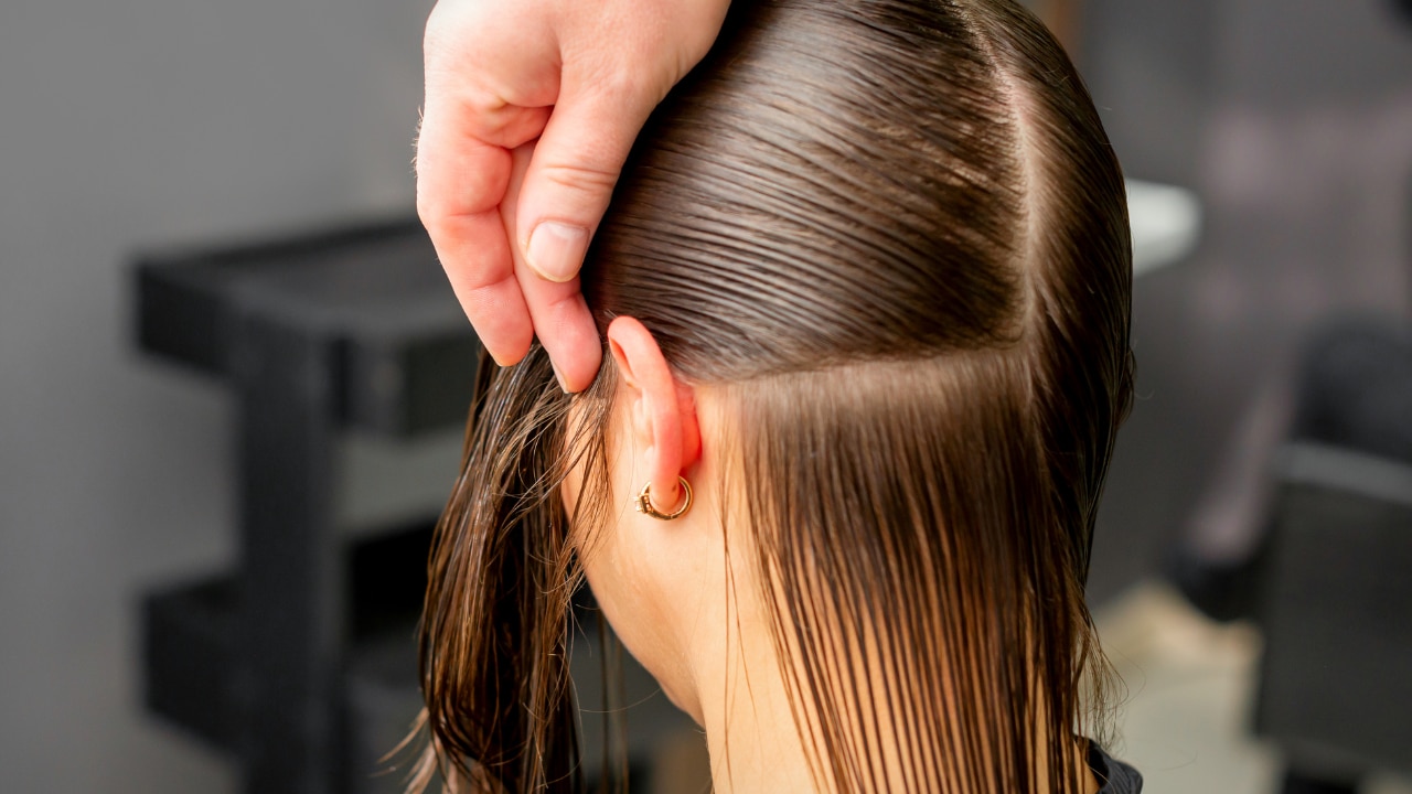 2. Section Your Hair
