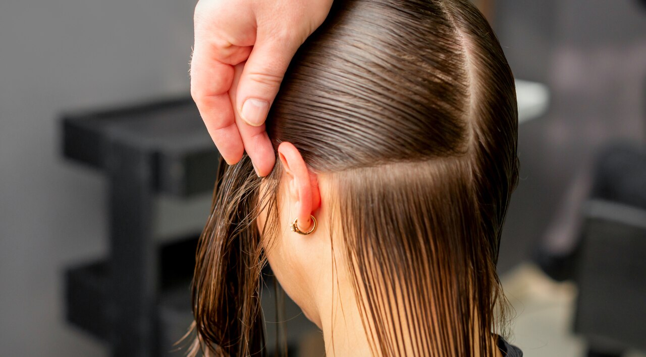 2. Section Your Hair