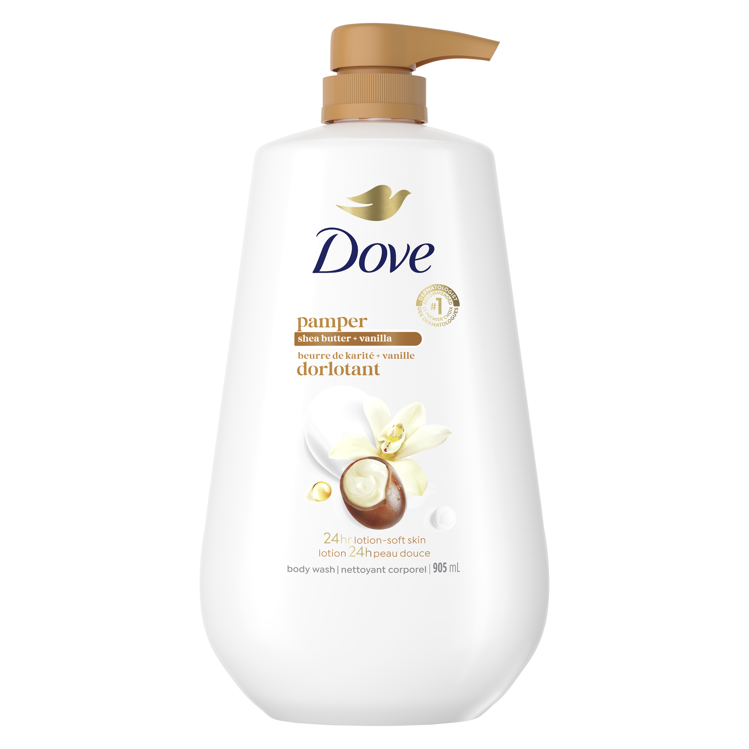 Dove Pampering Body Wash with Shea Butter & Warm Vanilla packshot