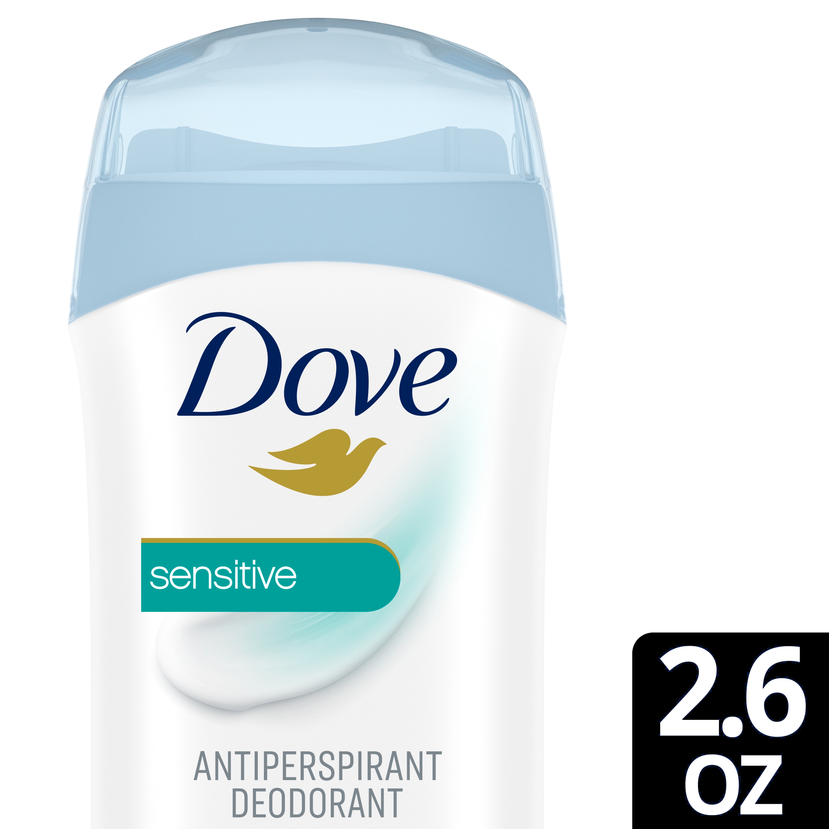 Dove Invisible Solid Antiperspirant Sensitive Skin 2.6 oz packshot