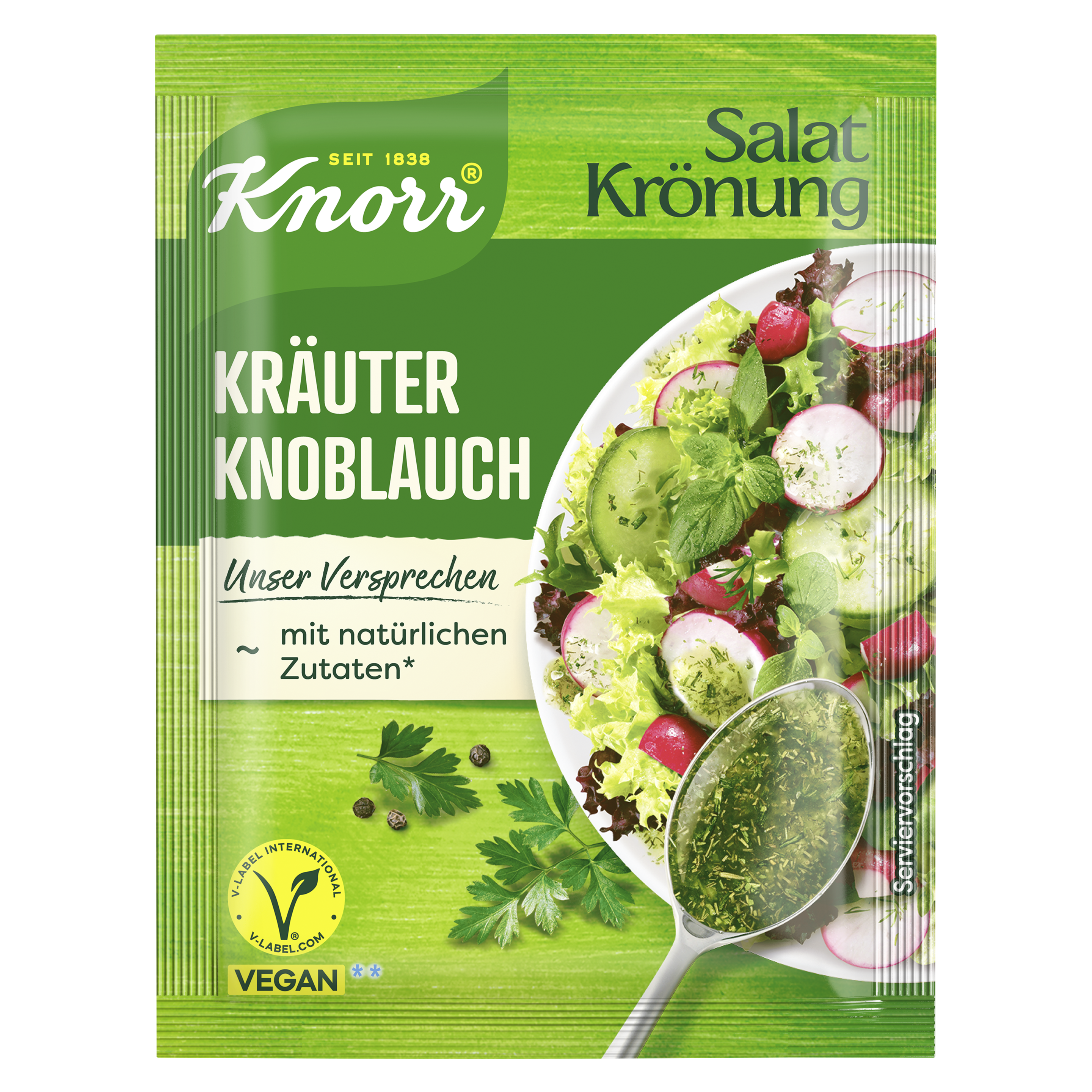 Knorr Salatkrönung Kräuter- Knoblauch  Dressing 3er-Pack packshot