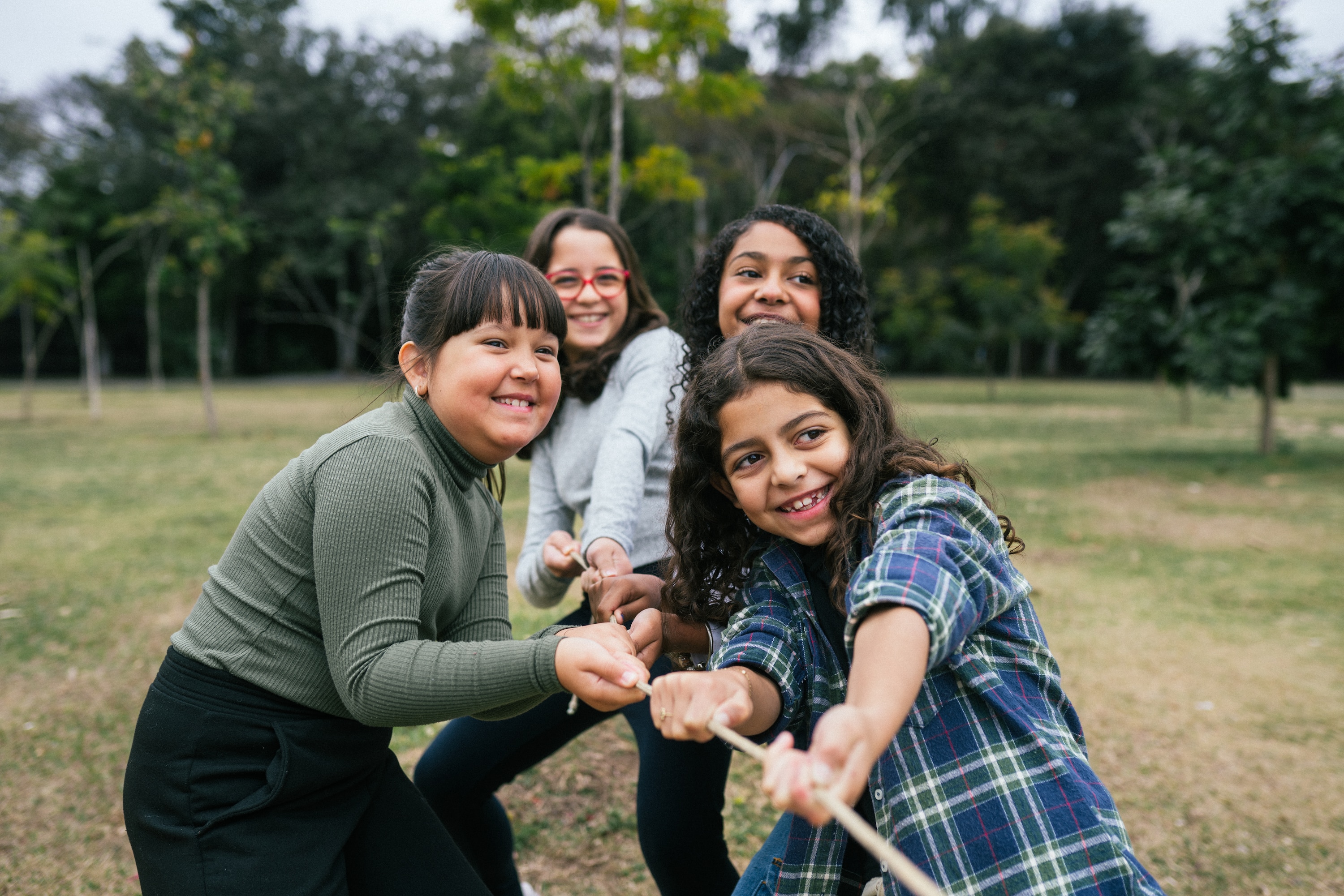 Children posing for a photo