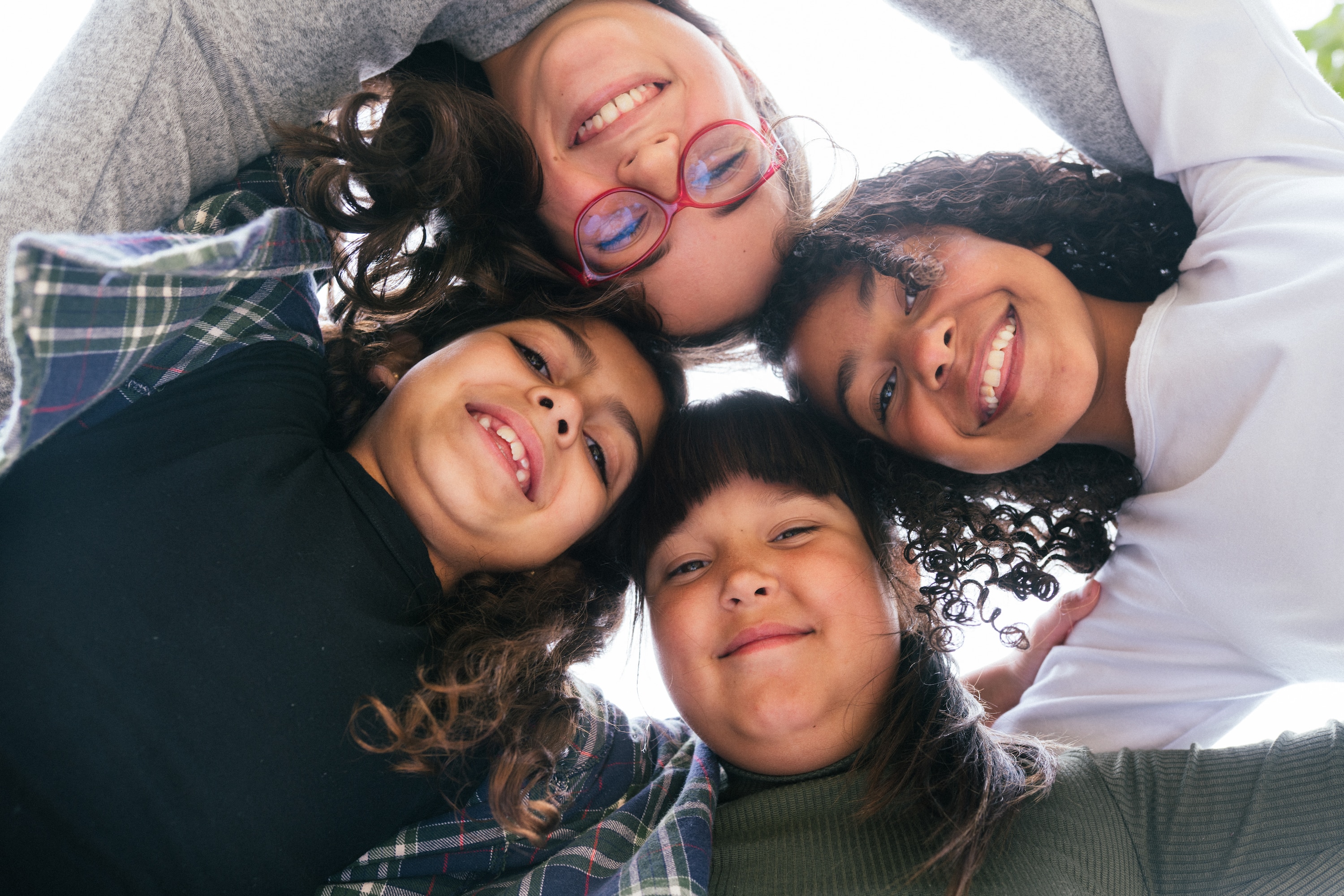 Girls smiling