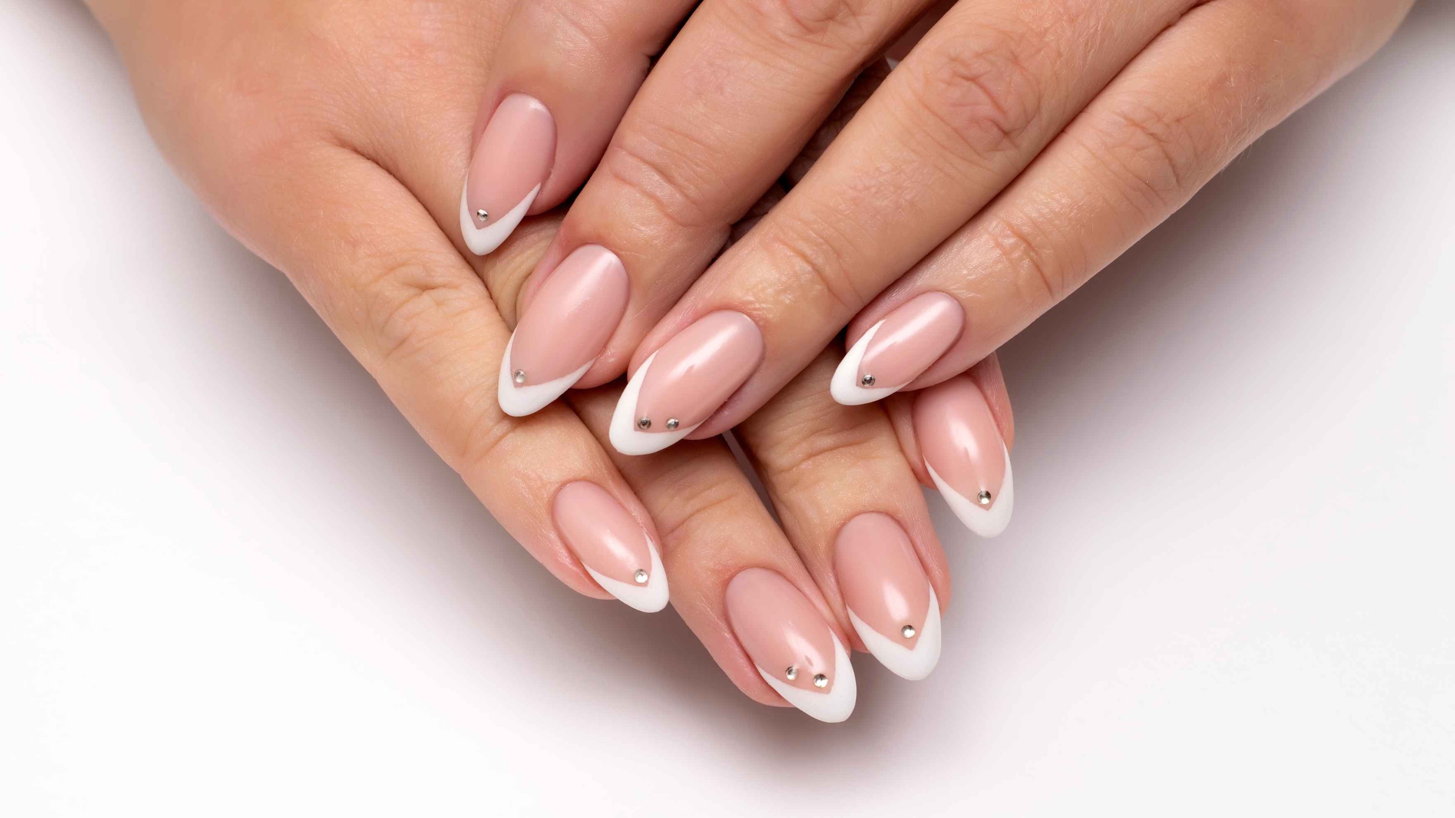 16. Crystal Embellished Nails